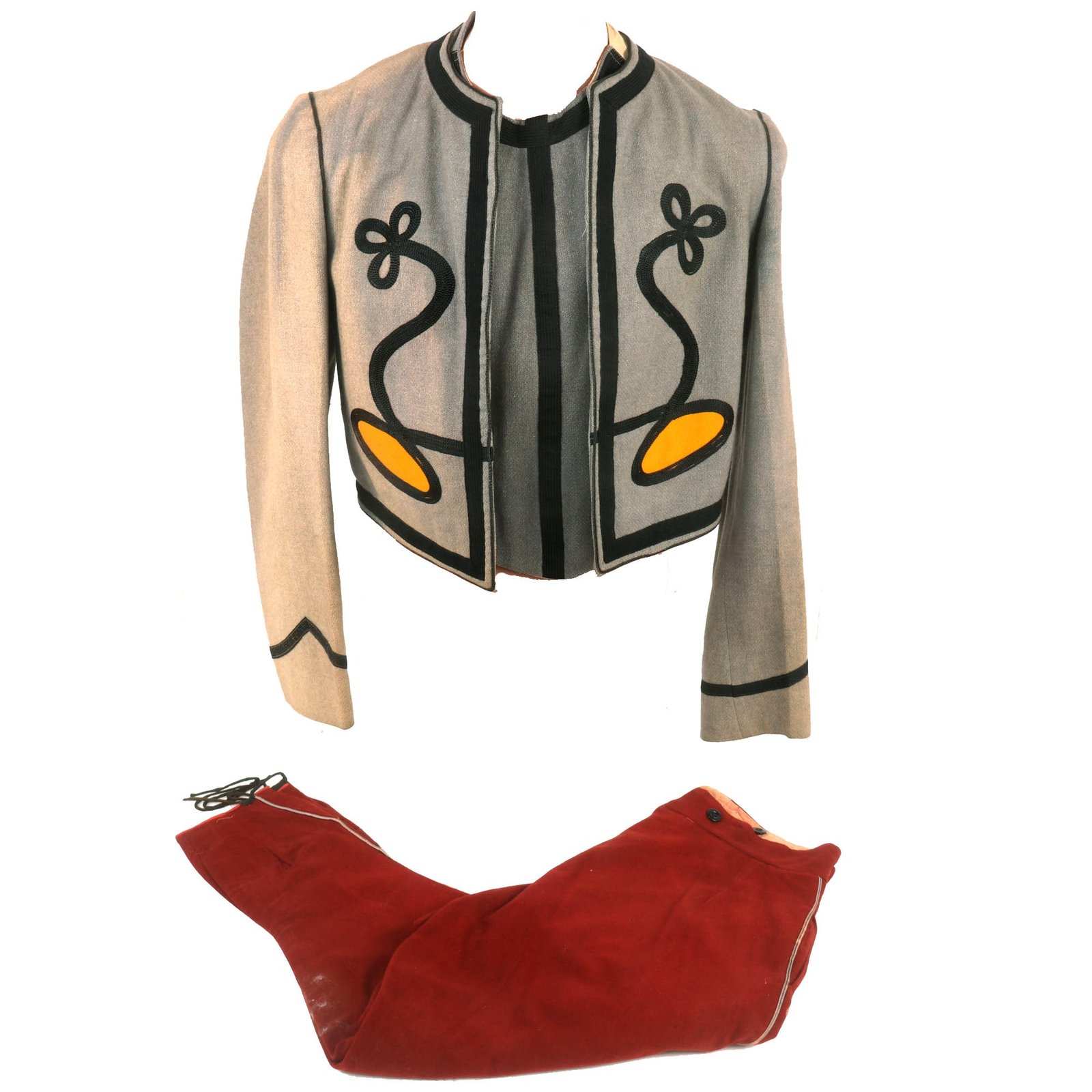 Buy Original French Pre - WWI Algerian Tirailleurs Zouave Style Uniform Top With Vest & Trousers | Original Firearms Antique For Sale