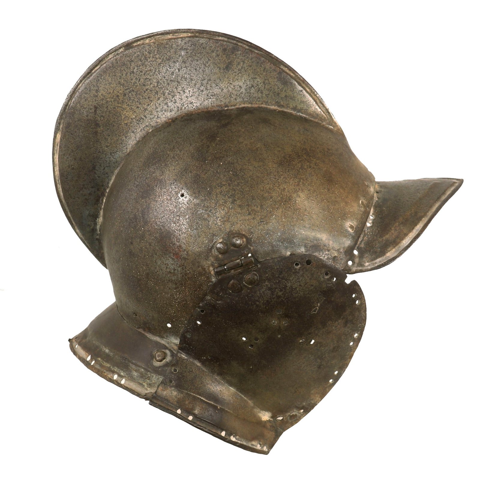Buy Original Western European Early 17th Century Burgonet Helmet - Likely German | Original Firearms Antique For Sale