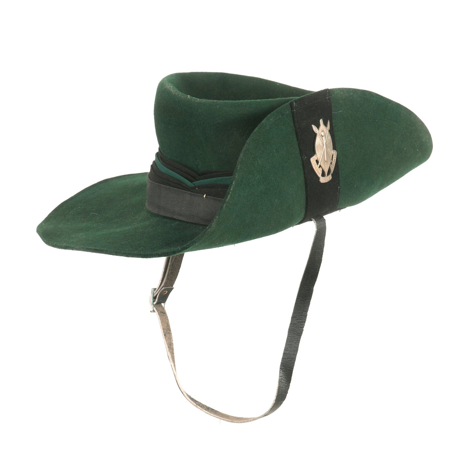 Buy Original Rhodesian Bush War Rhodesian African Rifles Slouch Hat with Badge & Chinstrap | Original Firearms Antique For Sale