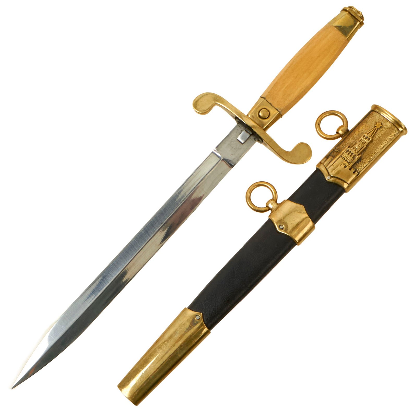 Buy Original Russian Soviet Collapse Era Officer’s Dagger with Scabbard | Original Firearms Antique For Sale