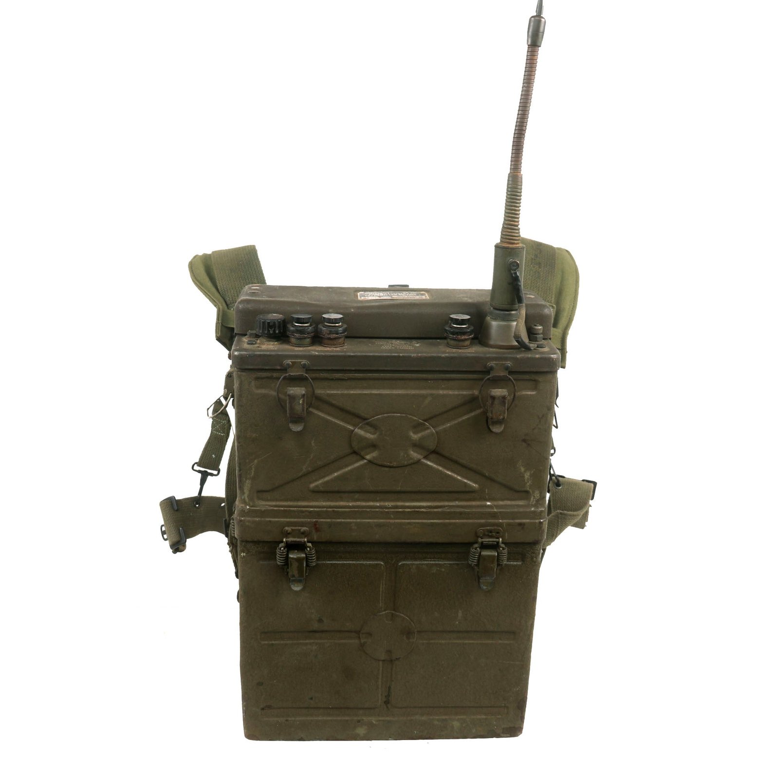 Buy Original WWII U.S. Signal Corps BC-1000 Backpack Radio Receiver and Transmitter by Galvin Manufacturing - Dated 1943 | Original Firearms Antique For Sale