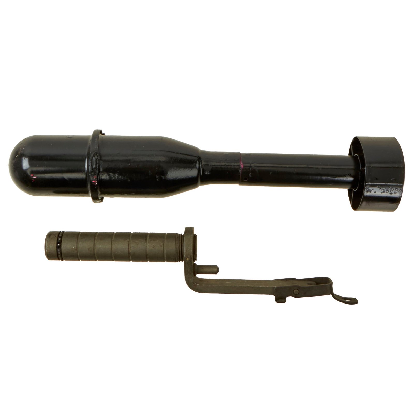 Buy Original U.S. WWII M7 Grenade Launcher for M1 Garand Rifle with Inert Overpainted M11A2 Practice Grenade | Original Firearms Antique For Sale