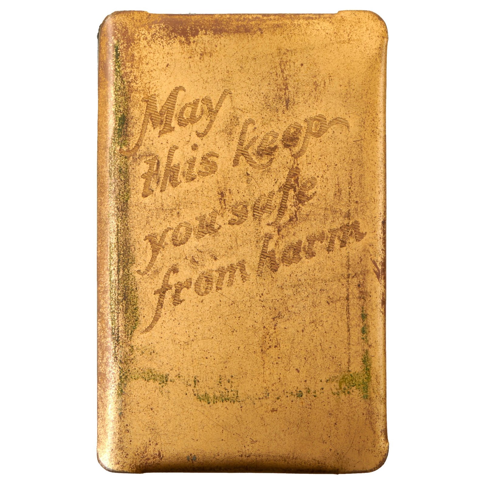 Buy Original U.S. WWII Era “May This Keep You From Harm” New Testament Heart-Shield Breast Pocket Bible | Original Firearms Antique For Sale