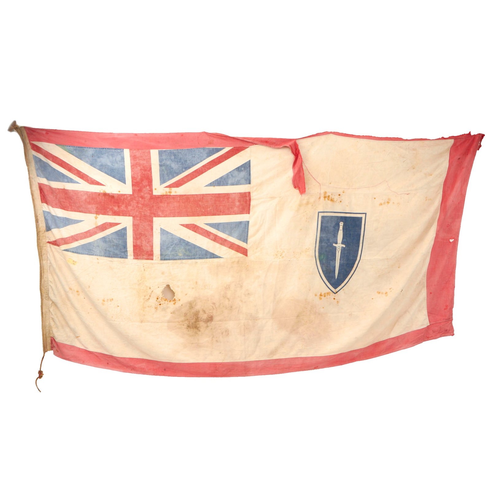 Buy Original Canadian WWII Third Campaign Victory Loan Flag with Dagger - 47 x 96” | Original Firearms Antique For Sale