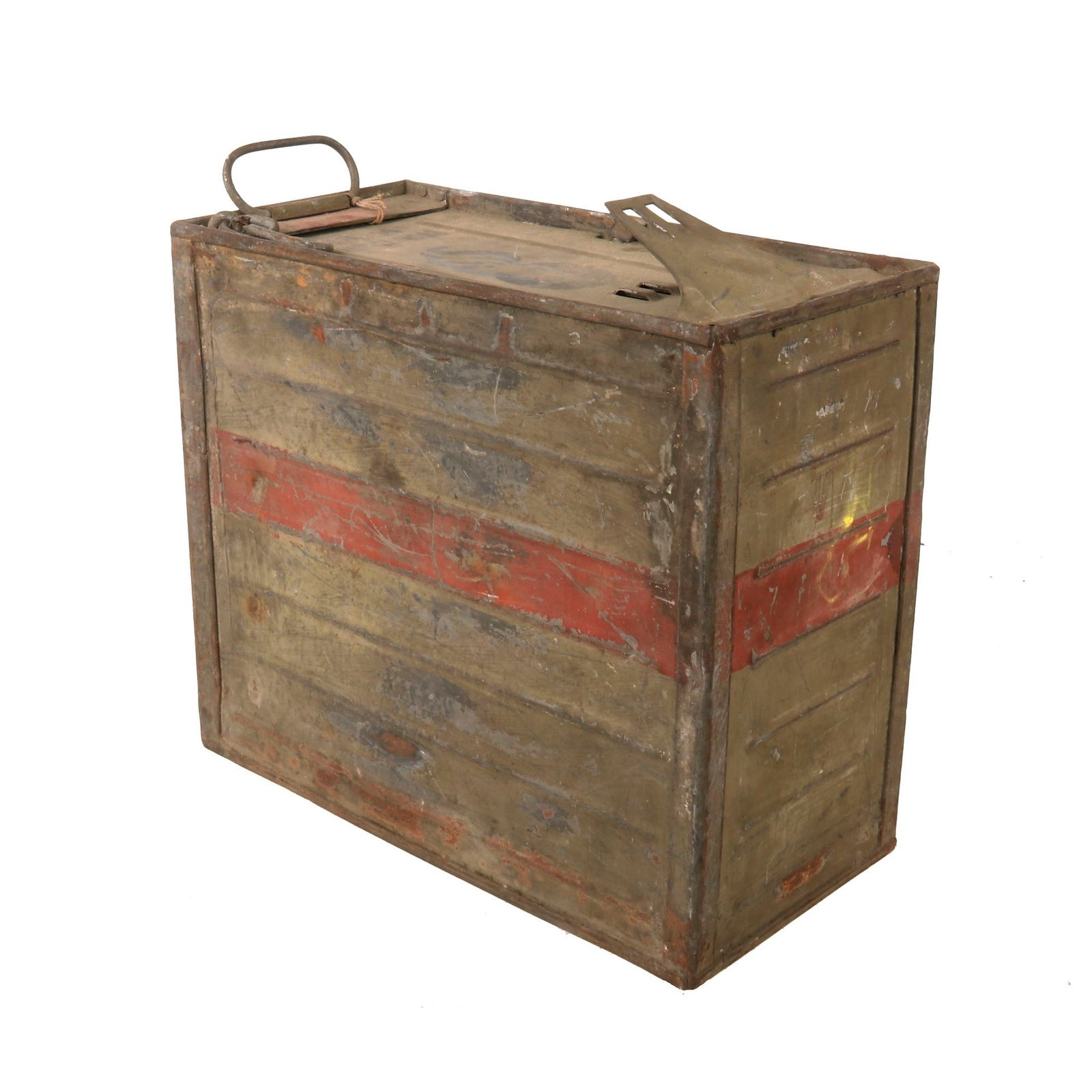 Buy Original U.S. WWI Small Arms M1906 .30cal Ball Cartridge Metal Ammunition Crate for Frankford Arsenal | Original Firearms Antique For Sale