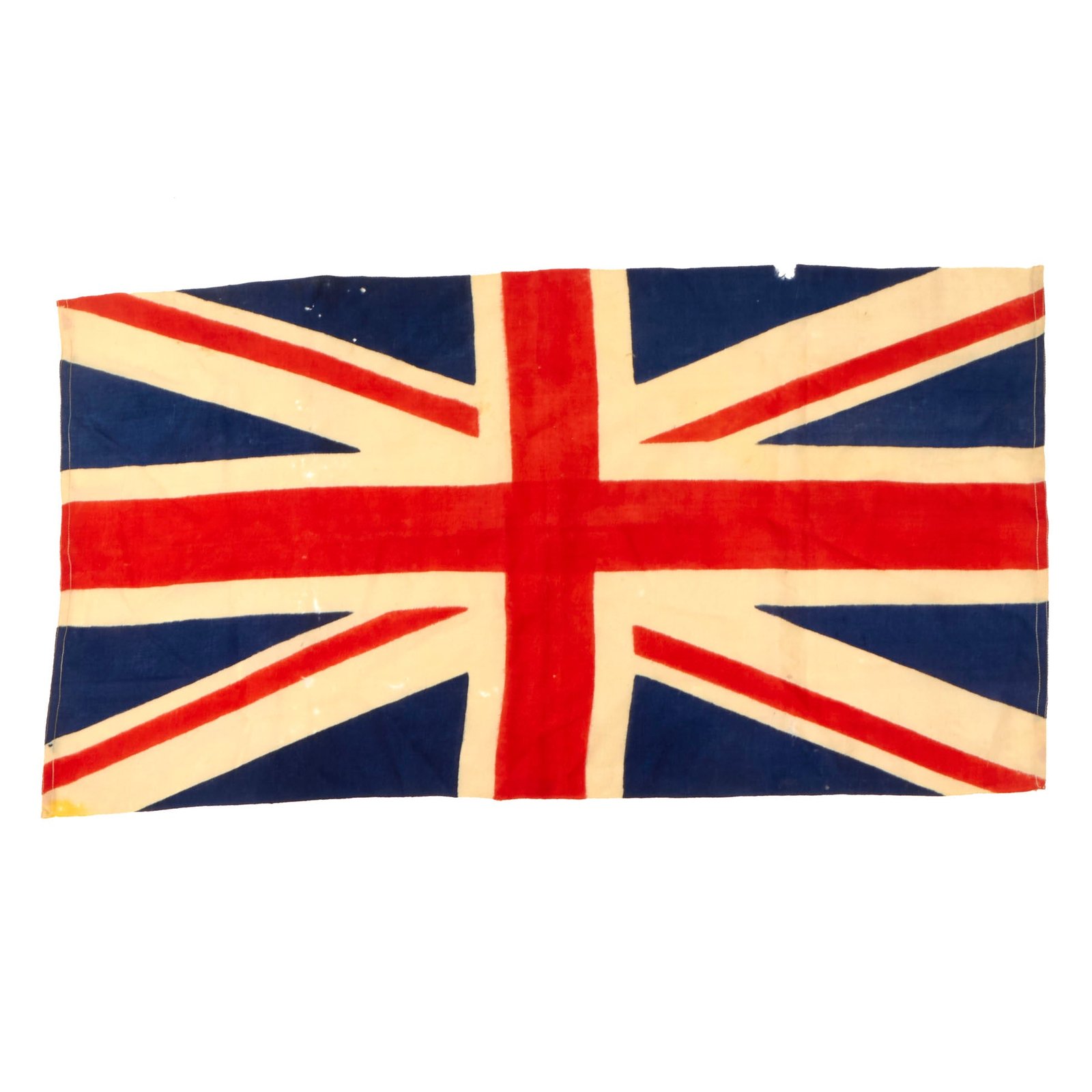 Buy Original British WWII Era Union Jack Printed Wool Flag - 23 ½" x 43 ½” | Original Firearms Antique For Sale