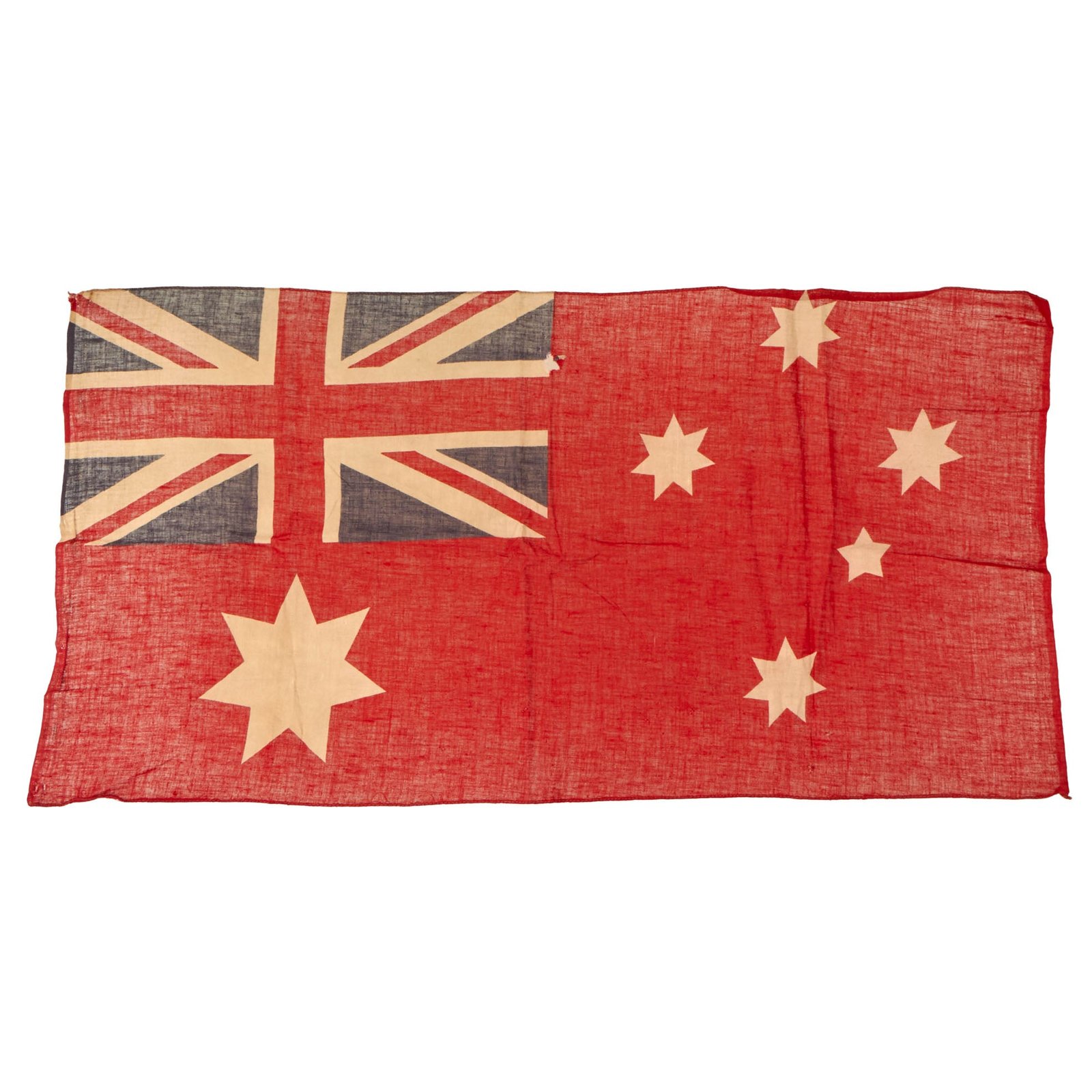 Buy Original Australia WWII Small Australian Naval Red Civil Ensign - 16½ x 33” | Original Firearms Antique For Sale