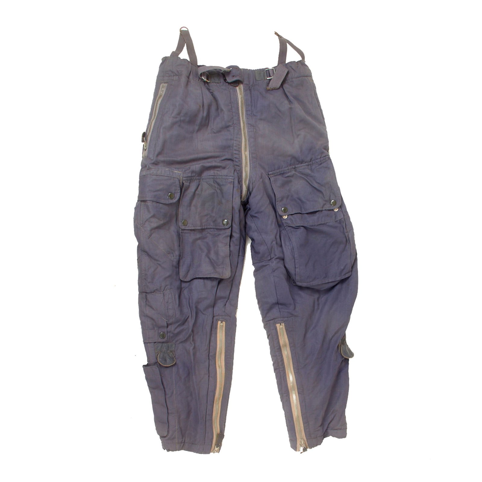Buy Original German WWII Luftwaffe Blue Electric Heated Winter Flying "Channel" Trousers by Karl Heisler | Original Firearms Antique For Sale