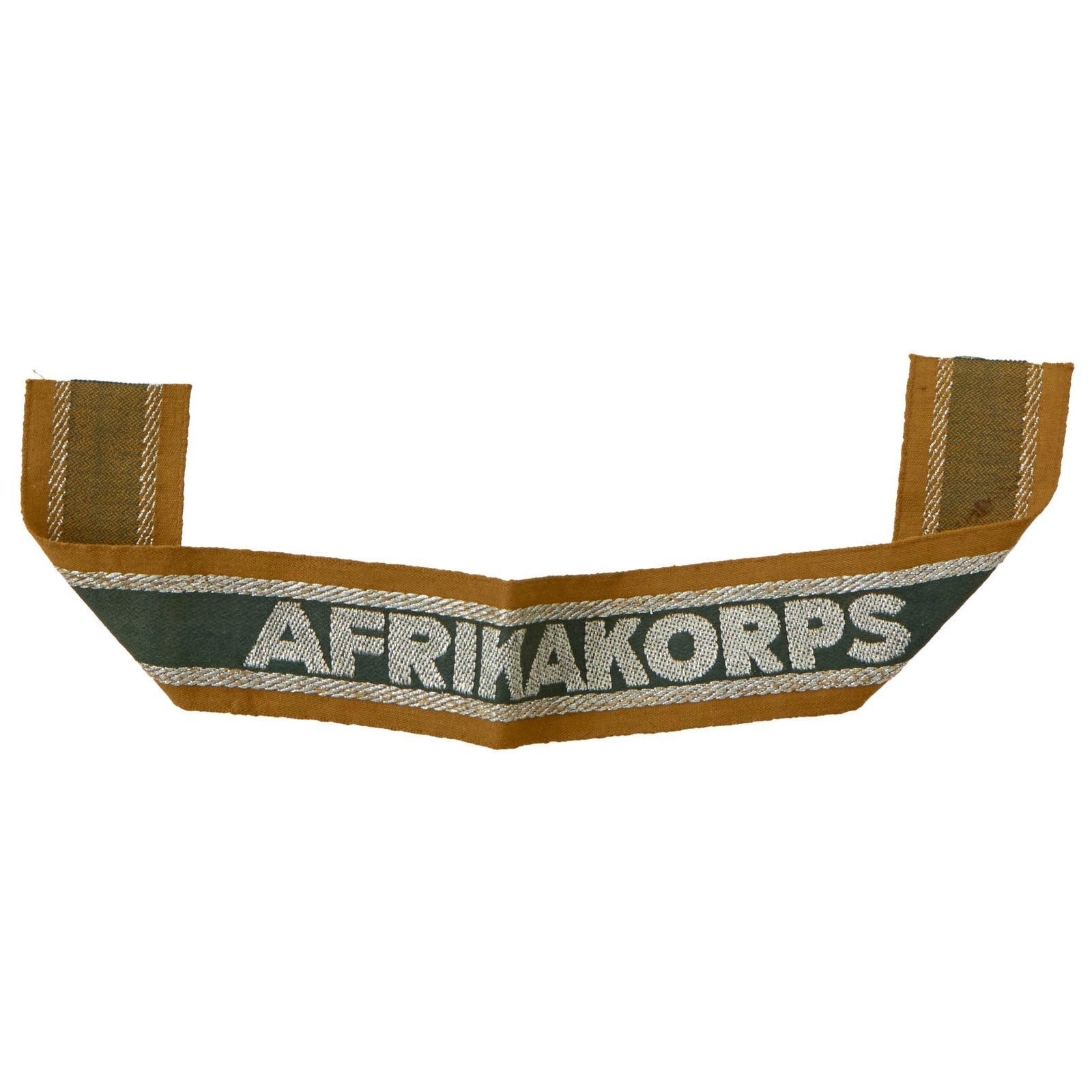 Buy Original German WWII Unissued DAK Afrikakorps Machine Embroidered Cuff Title - 11 ¼" Long | Original Firearms Antique For Sale
