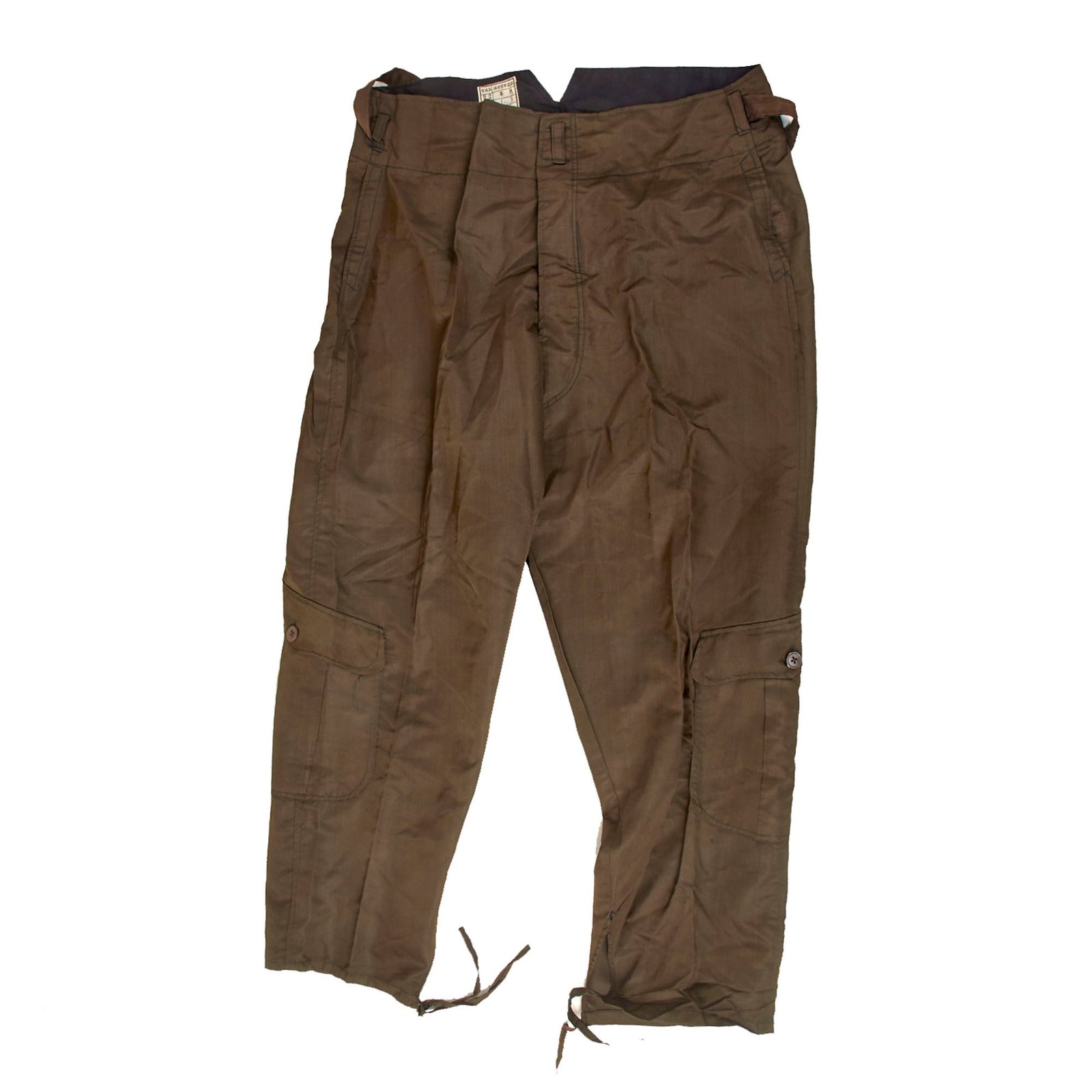 Original WWII Imperial Japanese Navy Pilot Lightweight Flight Trousers with Original Tag