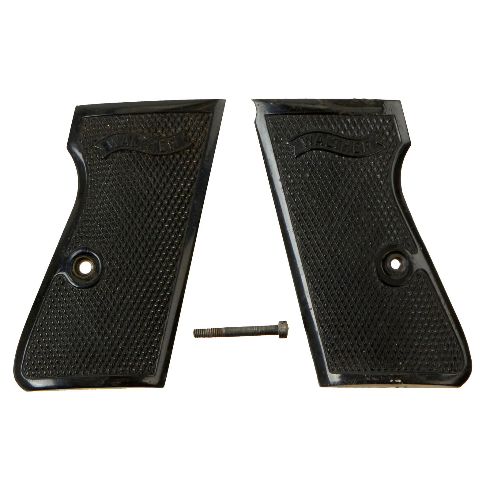Buy Original German WWII Walther PP Pistol Bakelite Grip Set with Securing Screw | Original Firearms Antique For Sale
