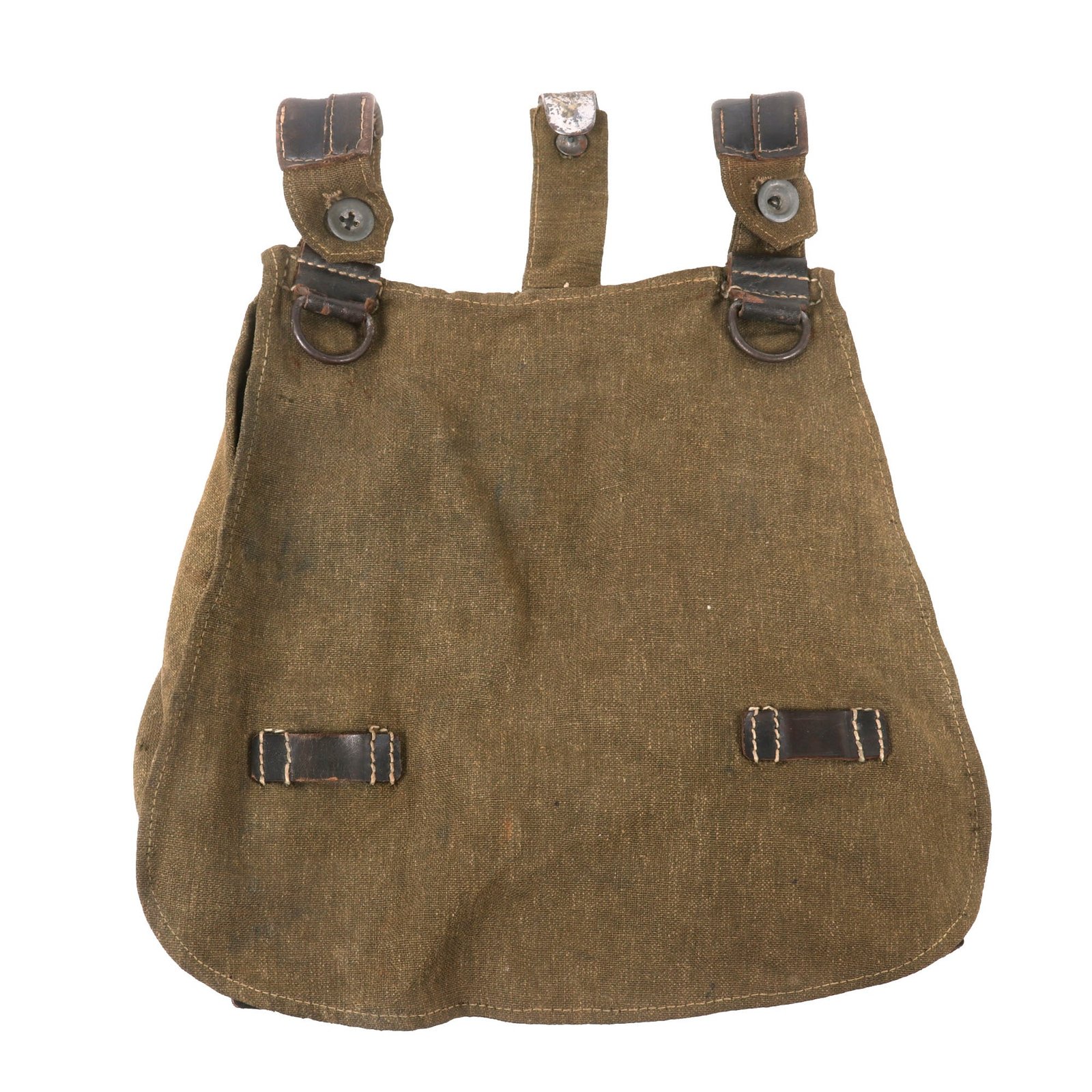 Buy Original German WWII Heer Army M31 Bread Bag in Olive Green Canvas - Service-Worn | Original Firearms Antique For Sale
