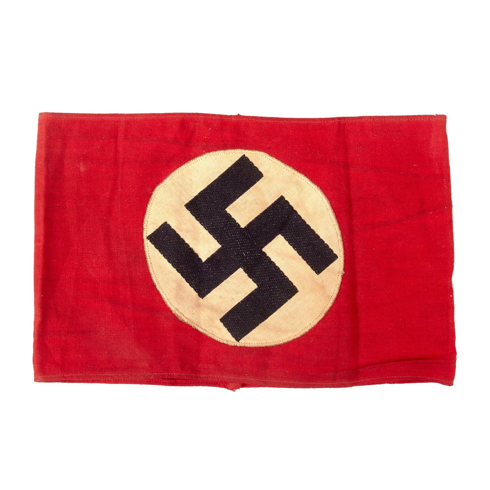 Original German WWII NSDAP & SA Multi-piece Cotton Armband with Embroidered Insignia