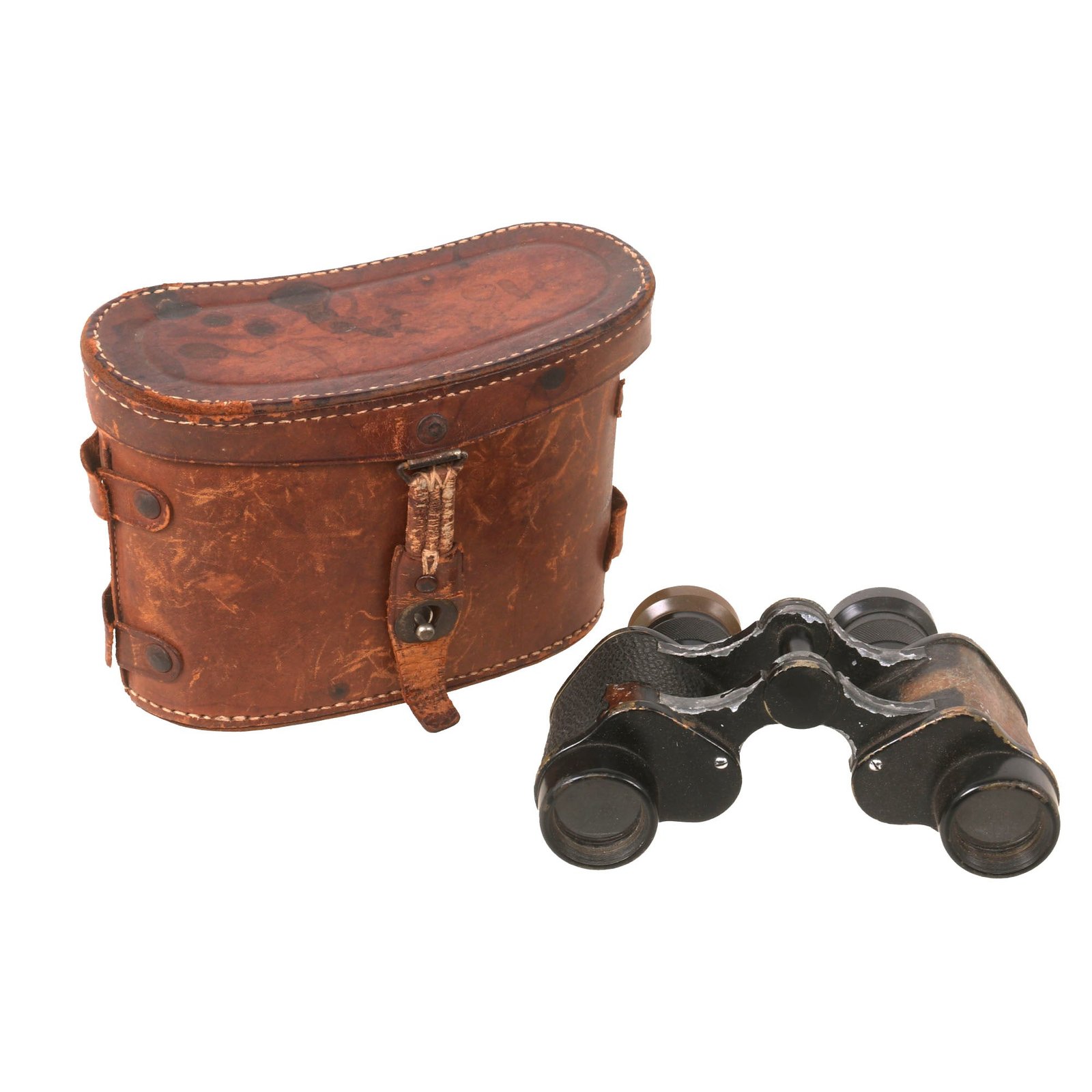 Buy Original Japanese WWII 6x24 Binoculars by Kaikosha with Leather Carrying Case | Original Firearms Antique For Sale