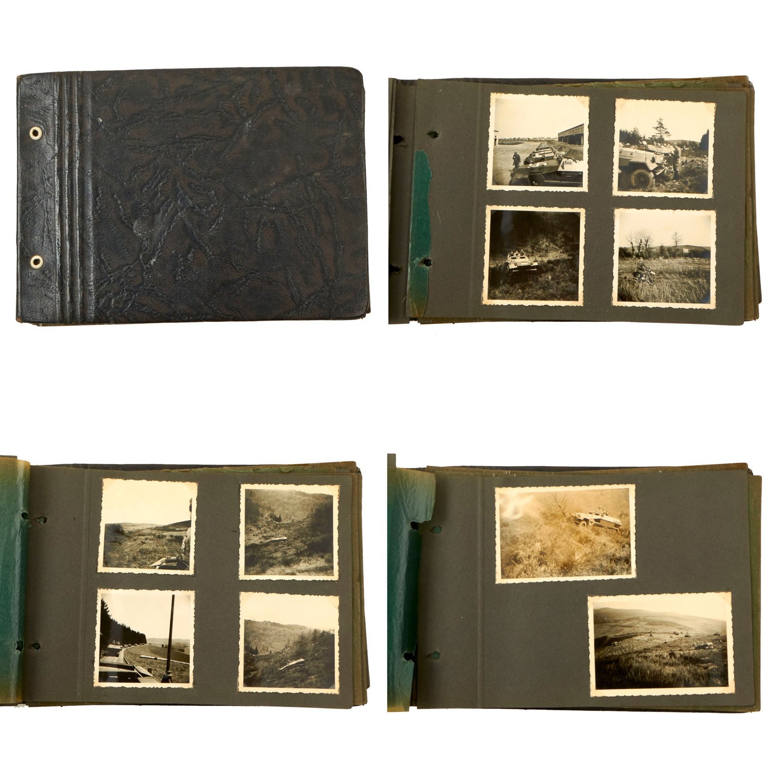 Buy Original German WWII Heer Army Panzergrenadier Personal Photo Album with Multiple Pictures of Sd.Kfz. 251 Armored Half-track - 49 Photos | Original Firearms Antique For Sale
