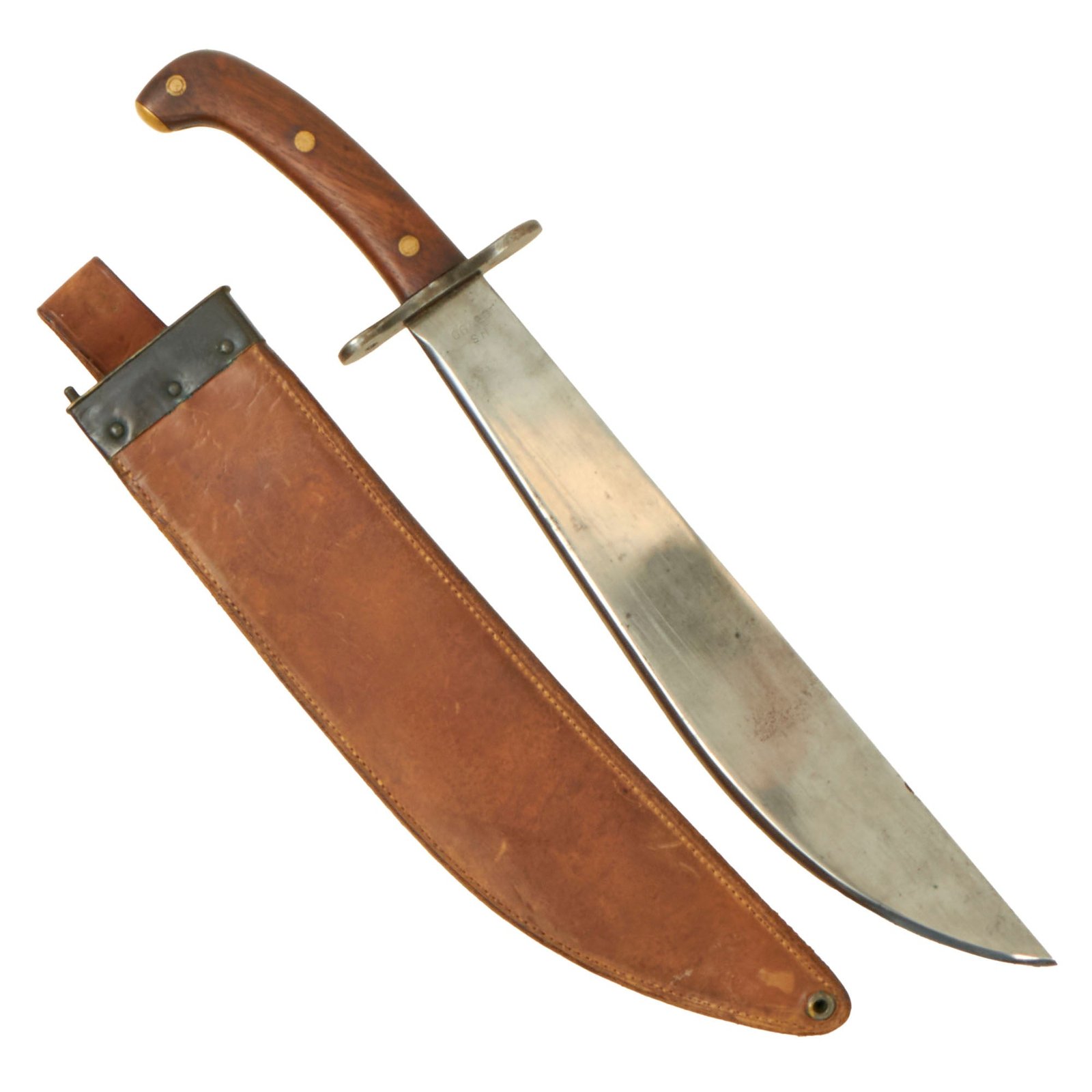 Buy Original U.S. WWI Model 1909 Bolo Knife by Plumb Philadelphia with Scabbard - Dated 1917 | Original Firearms Antique For Sale