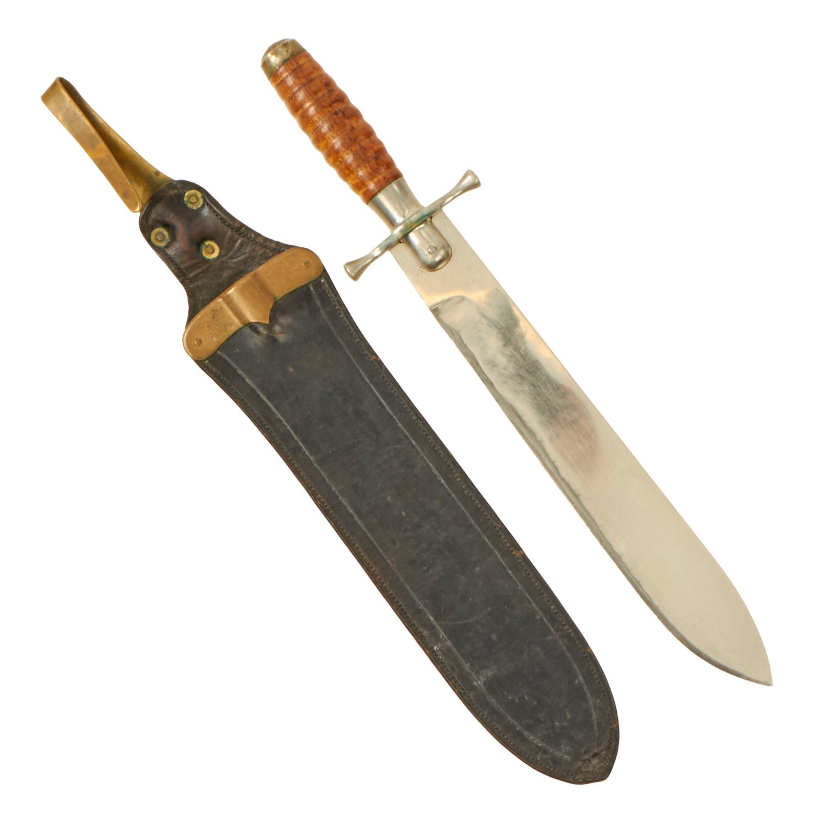 Buy Original U.S. Spanish American War Era Type I M1887 Hospital Corps Knife with Scabbard by Rock Island Arsenal | Original Firearms Antique For Sale