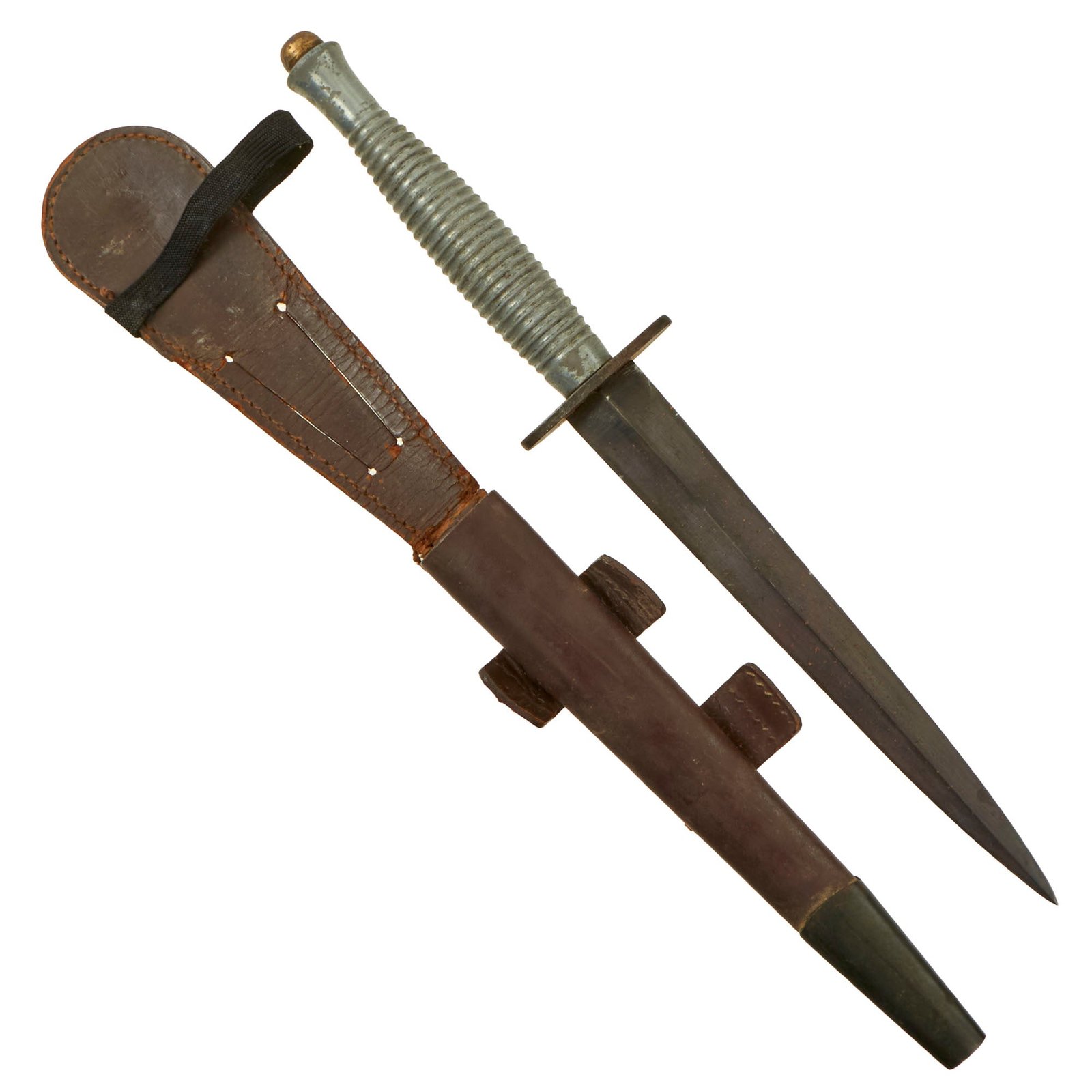 Buy Original British WWII Import Marked 3rd Pattern Fairbairn Sykes Fighting Knife with Scabbard | Original Firearms Antique For Sale