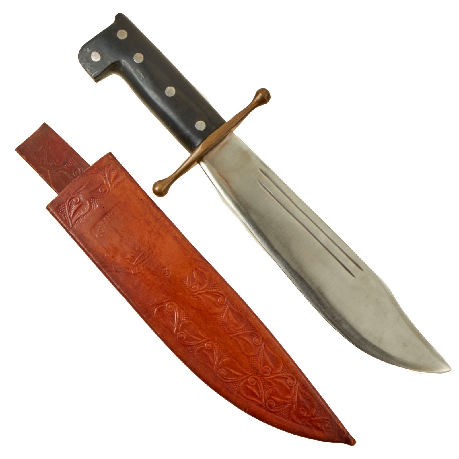 Buy Original U.S. WWII Collins & Co. Legitimus No.18 Machete V44 Knife with Wood Handle - Excellent Condition | Original Firearms Antique For Sale