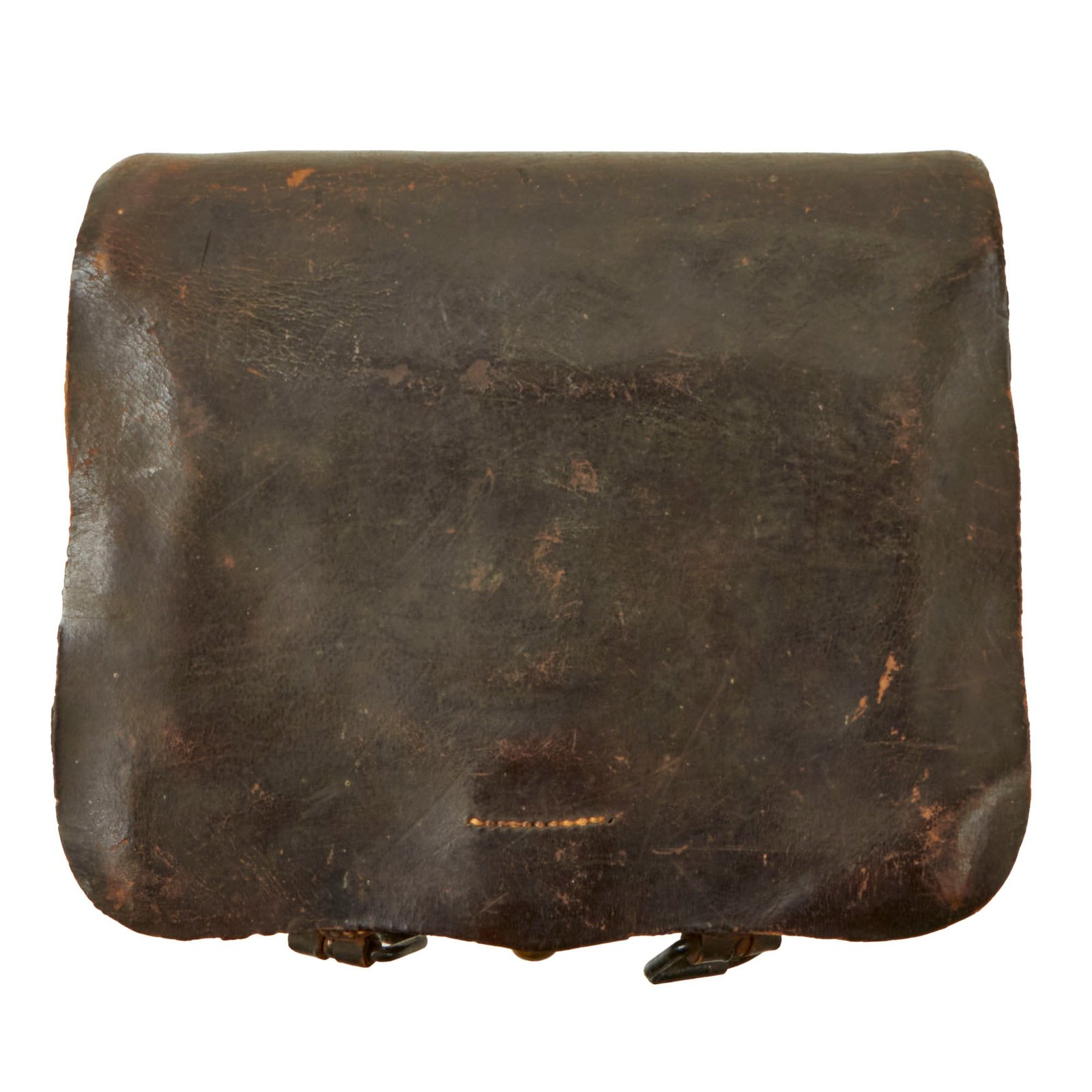 Buy Original U.S. Civil War Confederate .58 Caliber Cartridge Box with GAR Museum Tags - Indicative of Early CS Manufacture | Original Firearms Antique For Sale