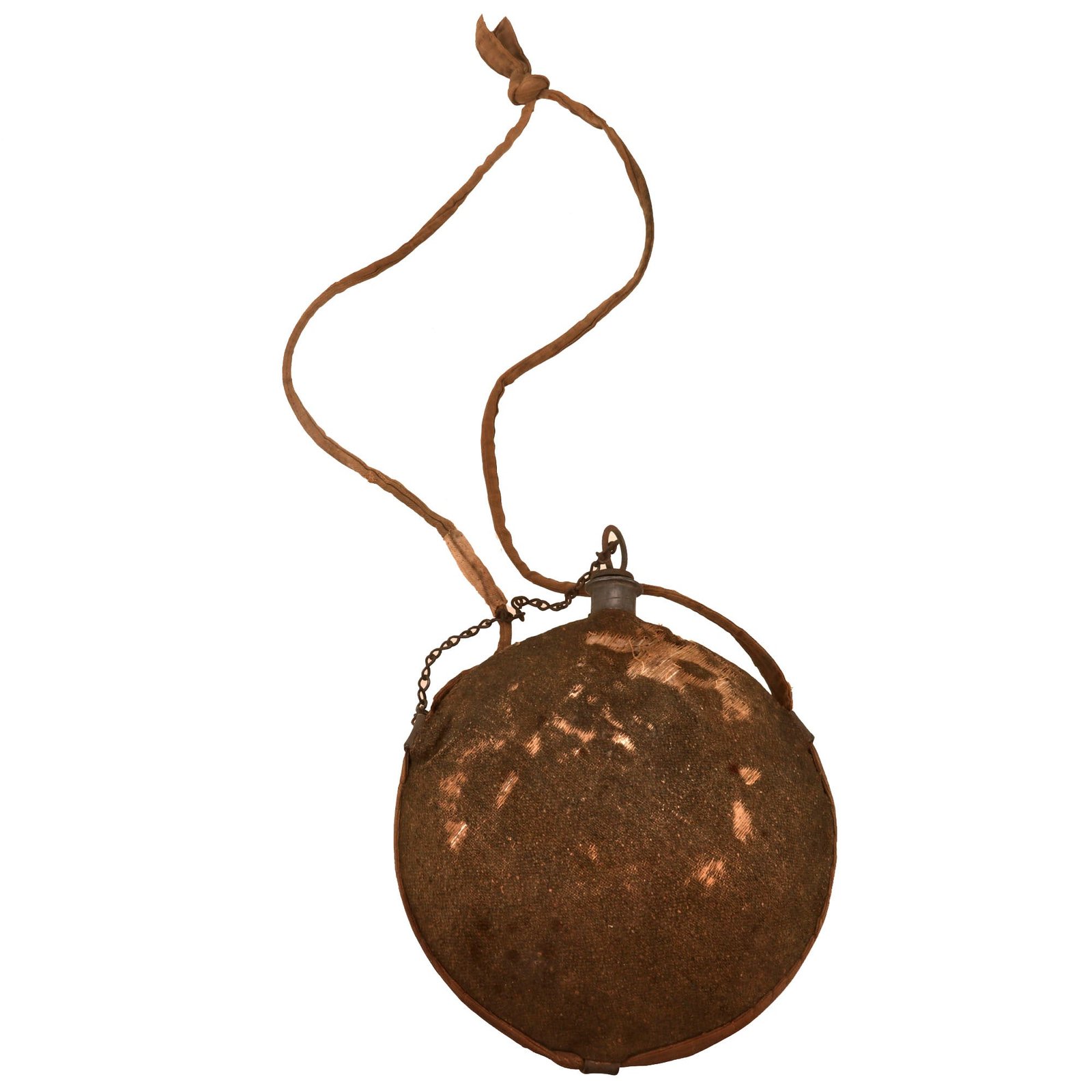Buy Original U.S. Civil War M1858 Smoothside Canteen with Cover & Rare Federal Issue Sling | Original Firearms Antique For Sale