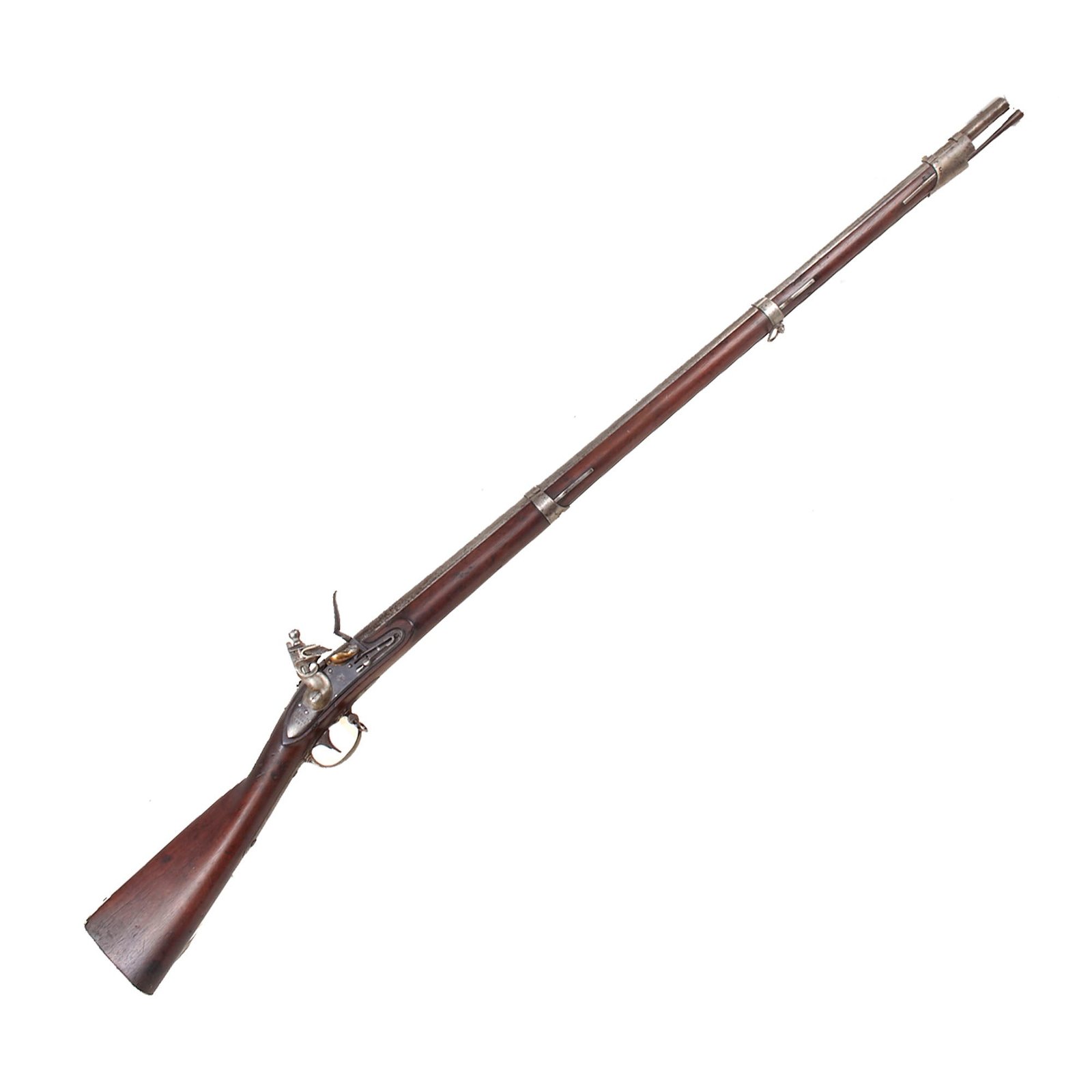 Buy Original U.S. Springfield Model 1822 Flintlock Musket by Harpers Ferry Dated 1827 - Unconverted | Original Firearms Antique For Sale