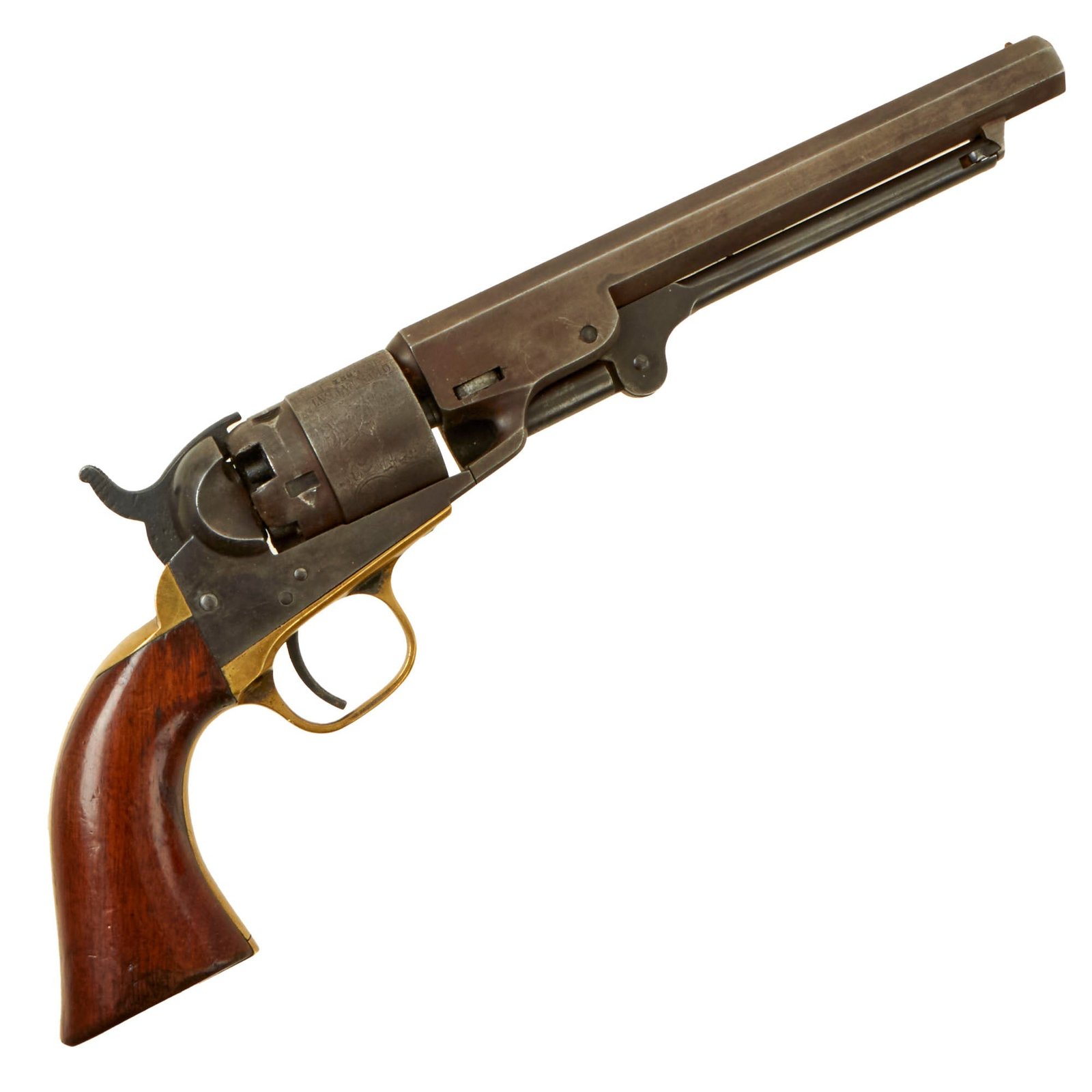 Buy Original Rare U.S. Civil War Colt M-1862 Pocket Navy .36cal Percussion Revolver with 6 ½" Barrel made in 1861 - Matching Serial 5821 | Original Firearms Antique For Sale