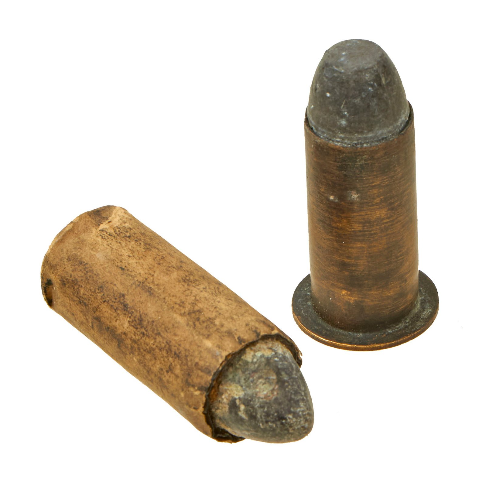 Buy Original U.S. Civil War Era Maynard & Smith Carbine Cartridge Lot of Two (2) - Inert | Original Firearms Antique For Sale