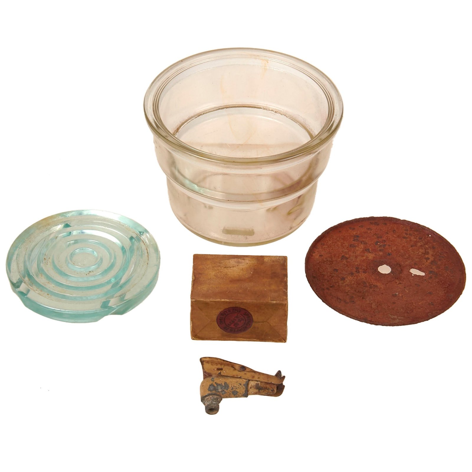 Buy Original WWII German Glass Mine with Lid, Fuze, & Display Charge Box - Glasmine 43 | Original Firearms Antique For Sale