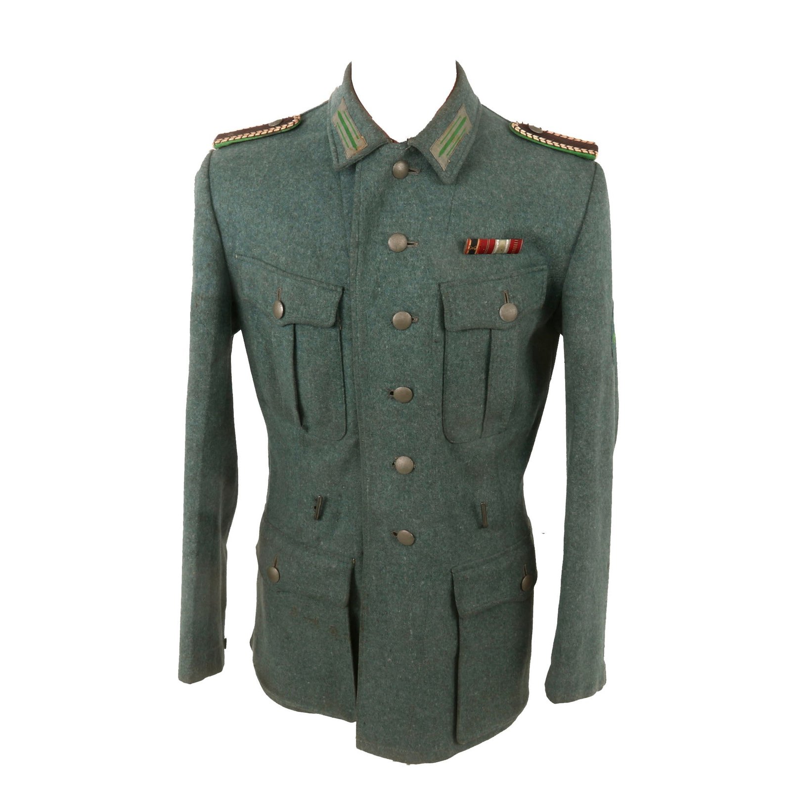 Buy Original German WWII Schutzpolizei Wachtmeister NCO Late Pattern Field Service Tunic with Medal Bar - Schupo | Original Firearms Antique For Sale