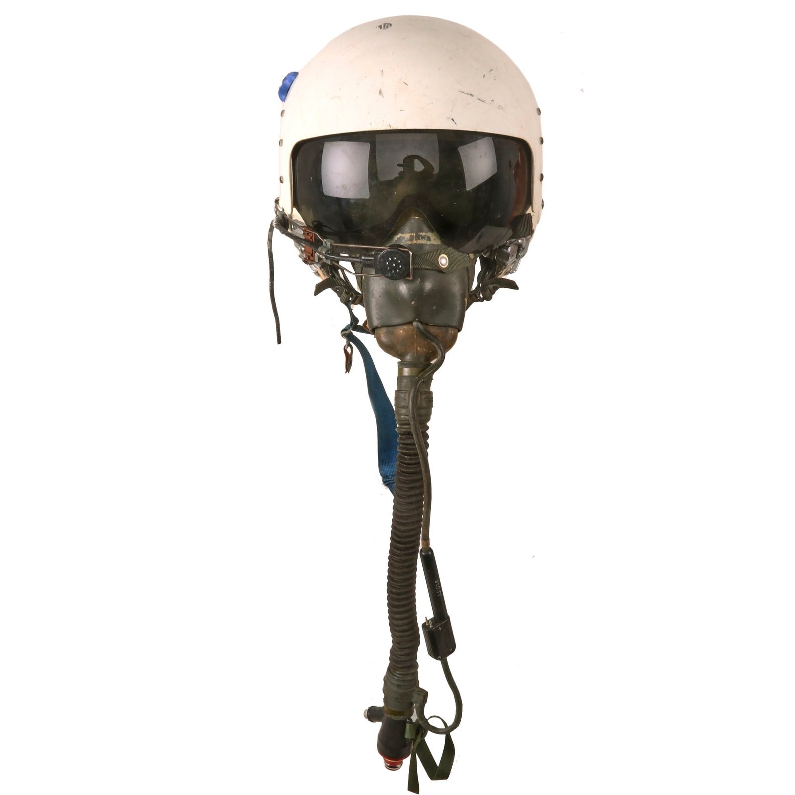 Buy Original U.S. Vietnam War US Navy Pilot Dual Visor APH-6C Flight Helmet by Sierra Engineering Co. with Oxygen Mask - Dated 1971 | Original Firearms Antique For Sale