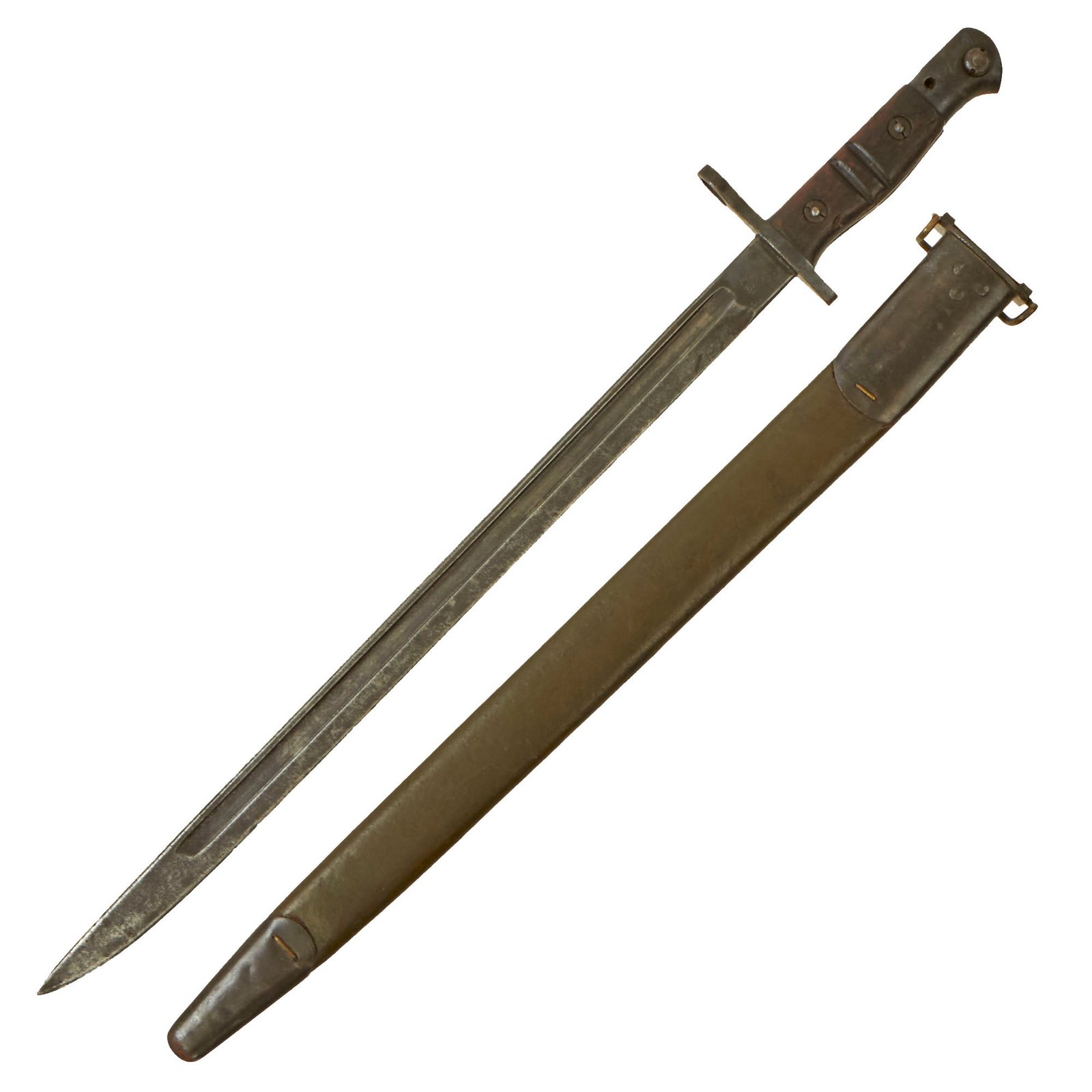 Buy Original U.S. WWI M1917 Enfield Rifle & Trench Gun Bayonet by Remington with Scabbard - Dated 1917 | Original Firearms Antique For Sale