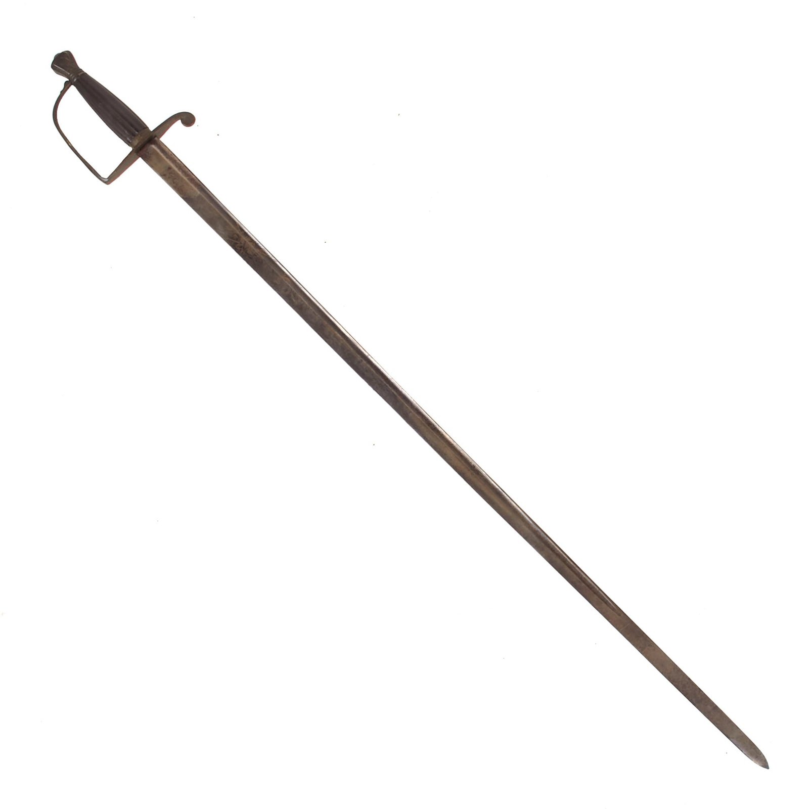 Buy Original U.S. Legion of the United States / Federal Era NCO’s Sword with Gold-Inlaid Blade & Fluted Horn Grip - Circa 1790 | Original Firearms Antique For Sale