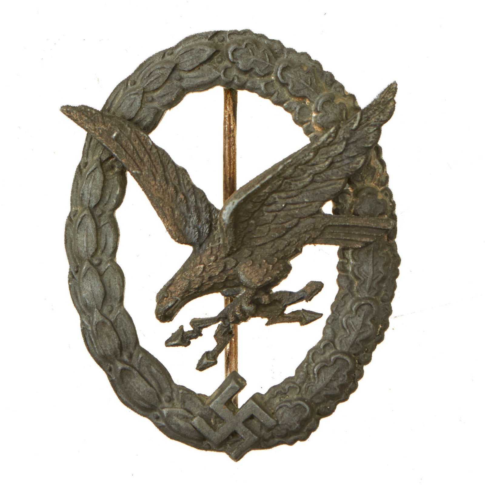 Buy Original German WWII Luftwaffe Radio Operator & Air Gunner Badge by F. W. Assmann & Söhne with Museum Tag | Original Firearms Antique For Sale