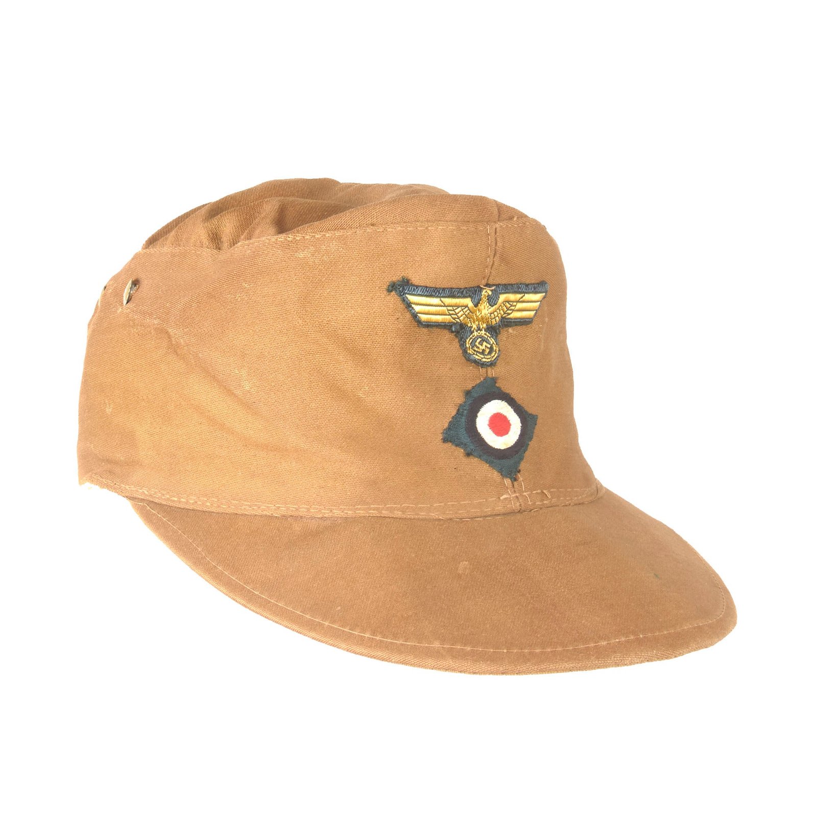 Buy Original German WWII Rare Kriegsmarine Navy Deutsches Afrika Korps DAK M41 Field Cap - Made from Italian Fabric | Original Firearms Antique For Sale