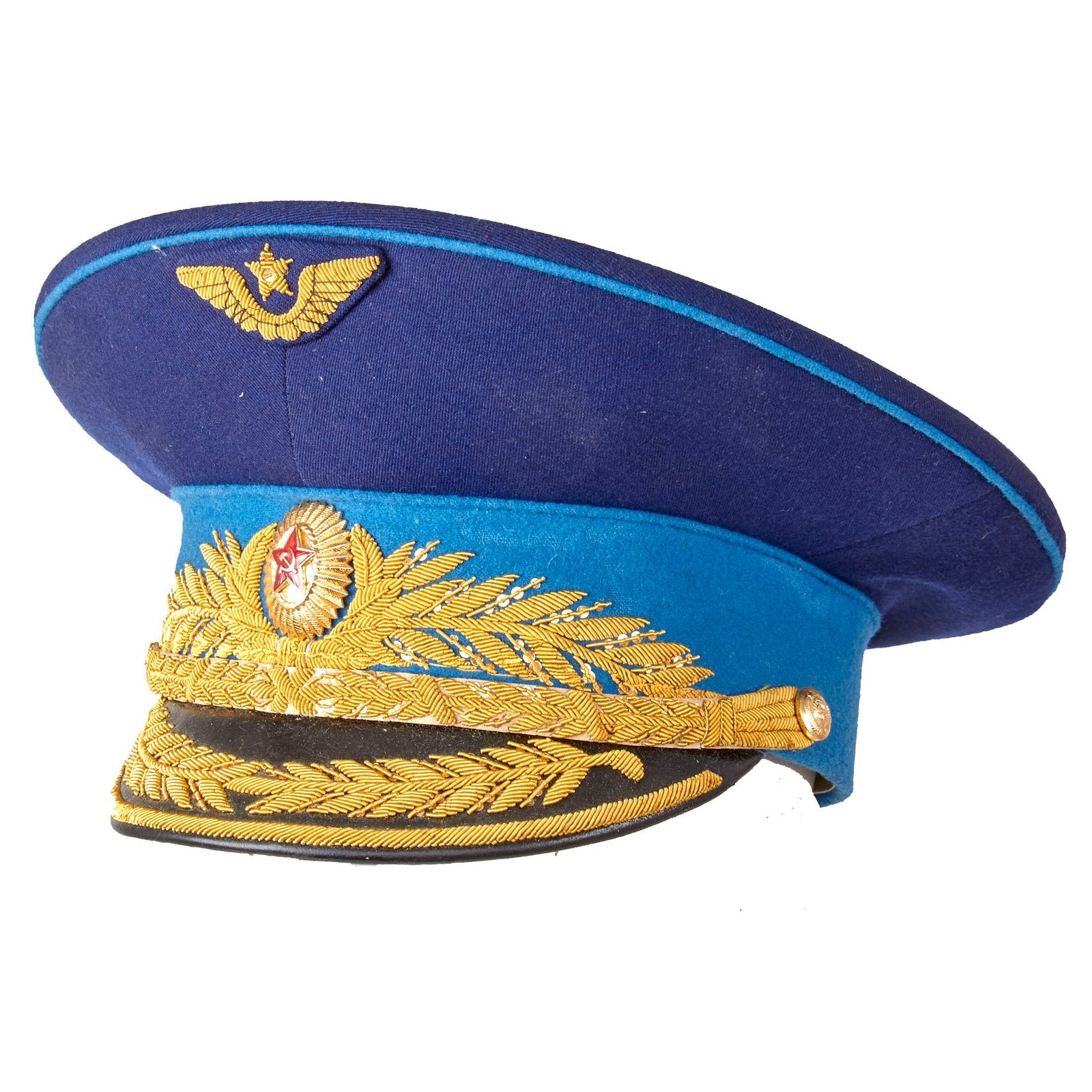 Buy Original Soviet Russian Cold War Soviet Air Force General's Visor Cap - Dated 1979 - Size 57 | Original Firearms Antique For Sale