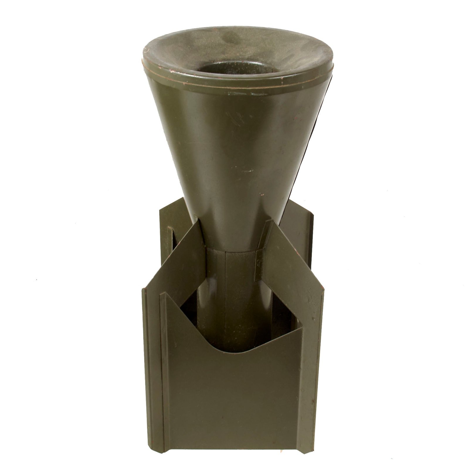 Buy Original U.S. WWII Trench Art Aerial Bomb Fin Standing Ashtray - Inert | Original Firearms Antique For Sale