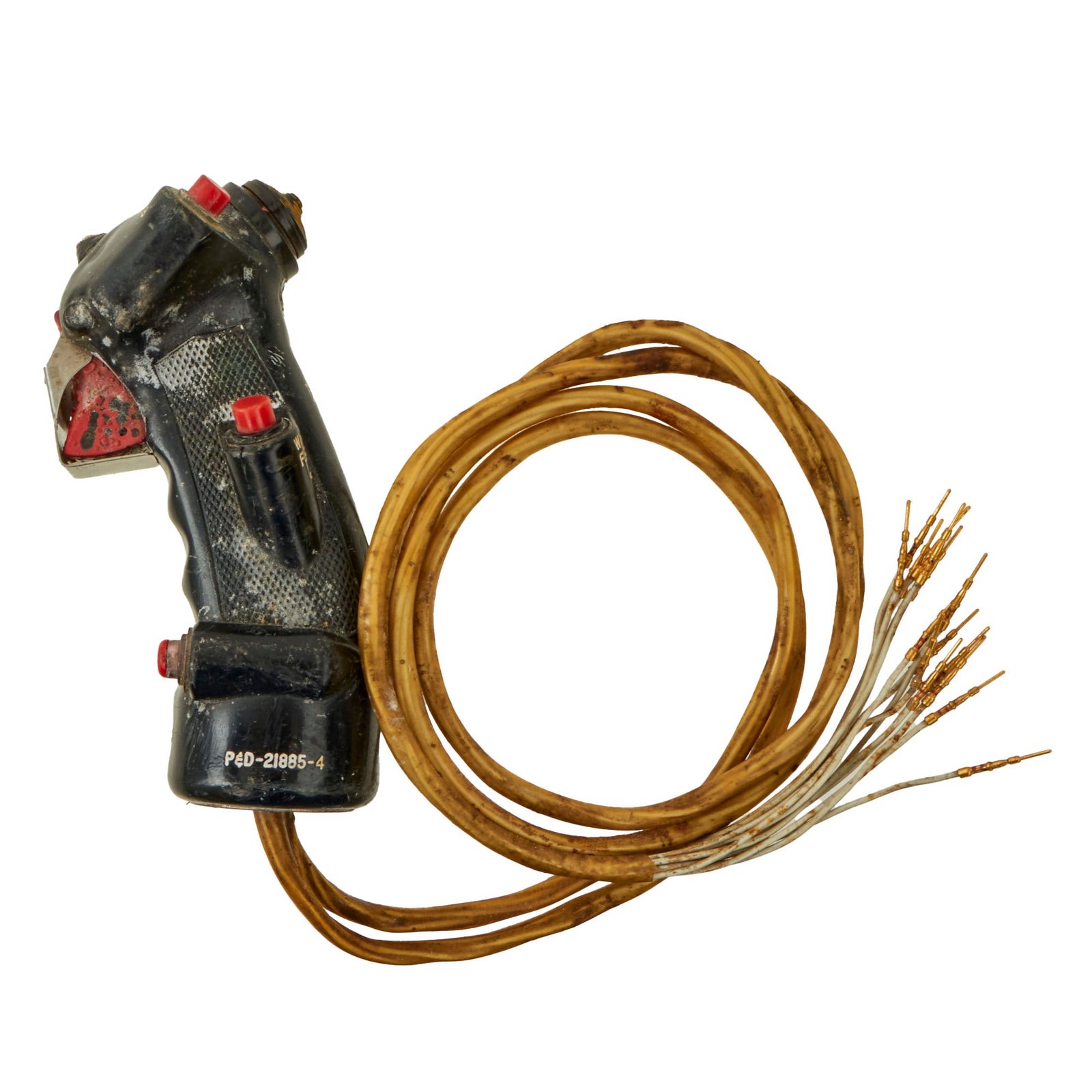 Buy Original U.S. Vietnam War McDonnell Douglas F-4 Phantom II Control Stick Grip Assembly with Trigger Cover & Wiring | Original Firearms Antique For Sale