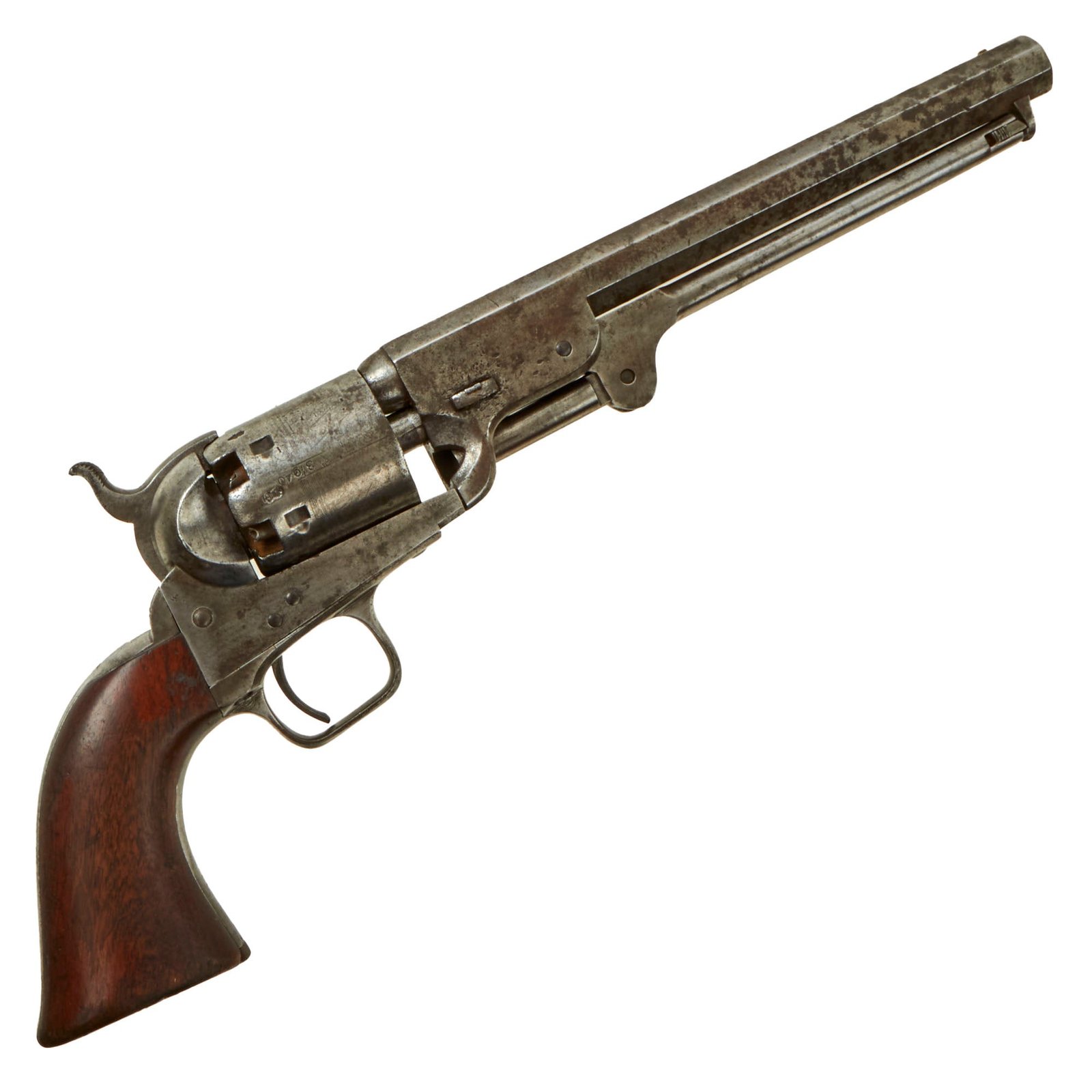 Buy Original London Colt Model 1851 Navy Revolver Manufactured in 1854 with British Proofs - Matching Serial 37940 | Original Firearms Antique For Sale