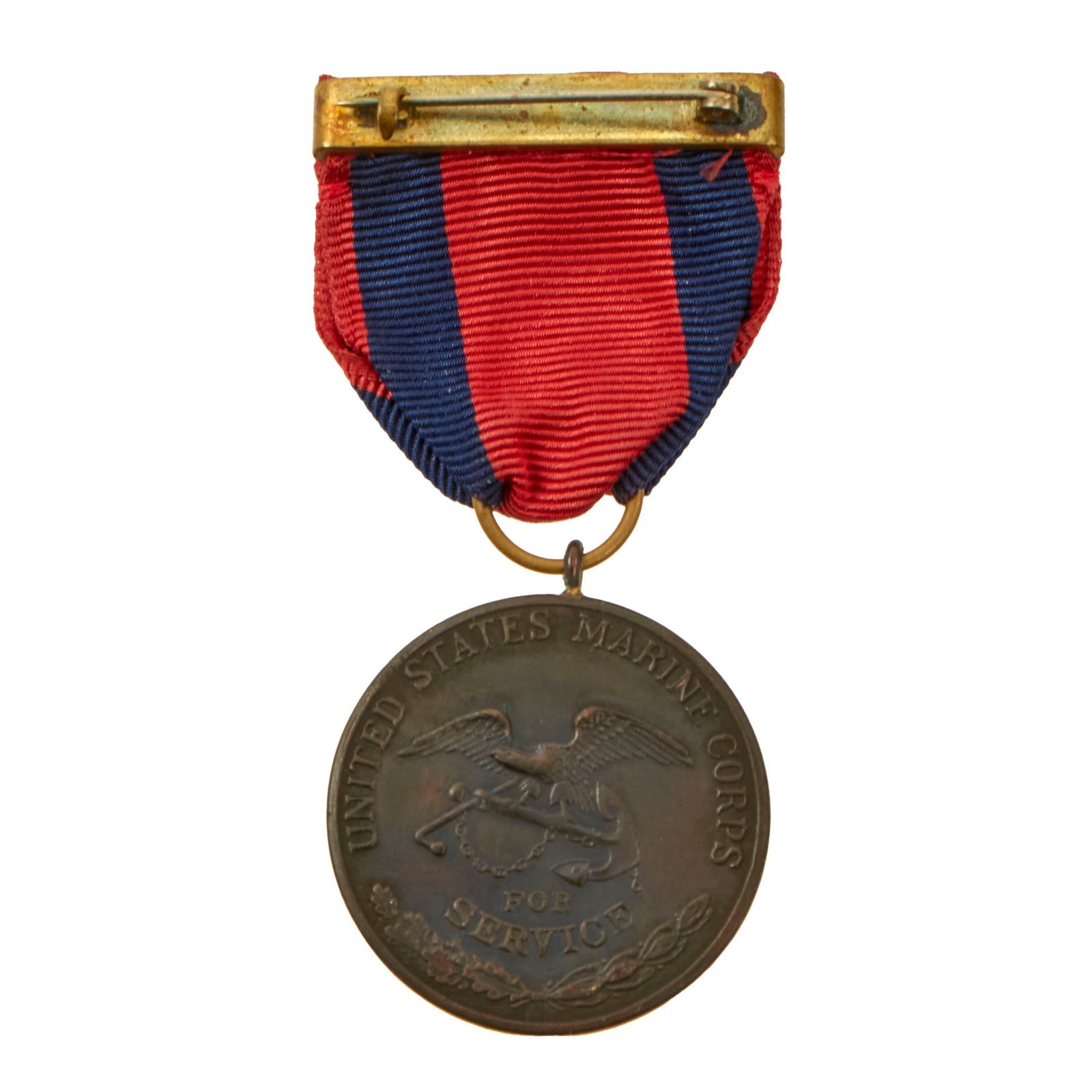 Buy Original U.S. WWI Era Marine Corps 1912 Nicaraguan Campaign Medal Restrike with Early Wrap Brooch | Original Firearms Antique For Sale