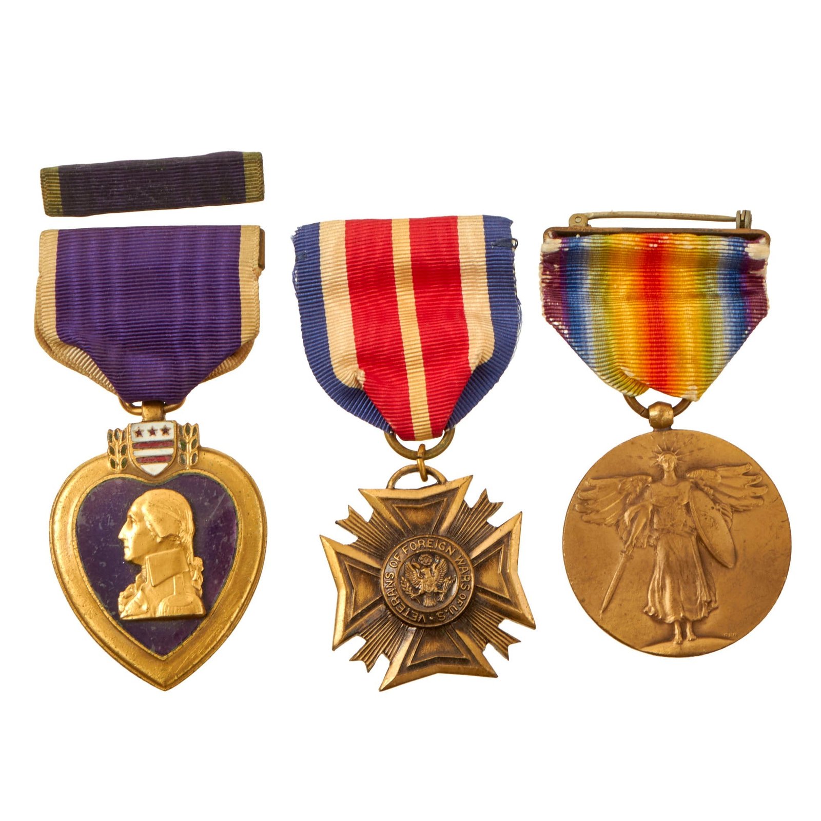 Buy Original U.S. WWI 79th Division Engraved Purple Heart Medal Grouping to Austrian-Born Jew - Reported Missing in Meuse-Argonne - Morris L. Leschkowitz | Original Firearms Antique For Sale