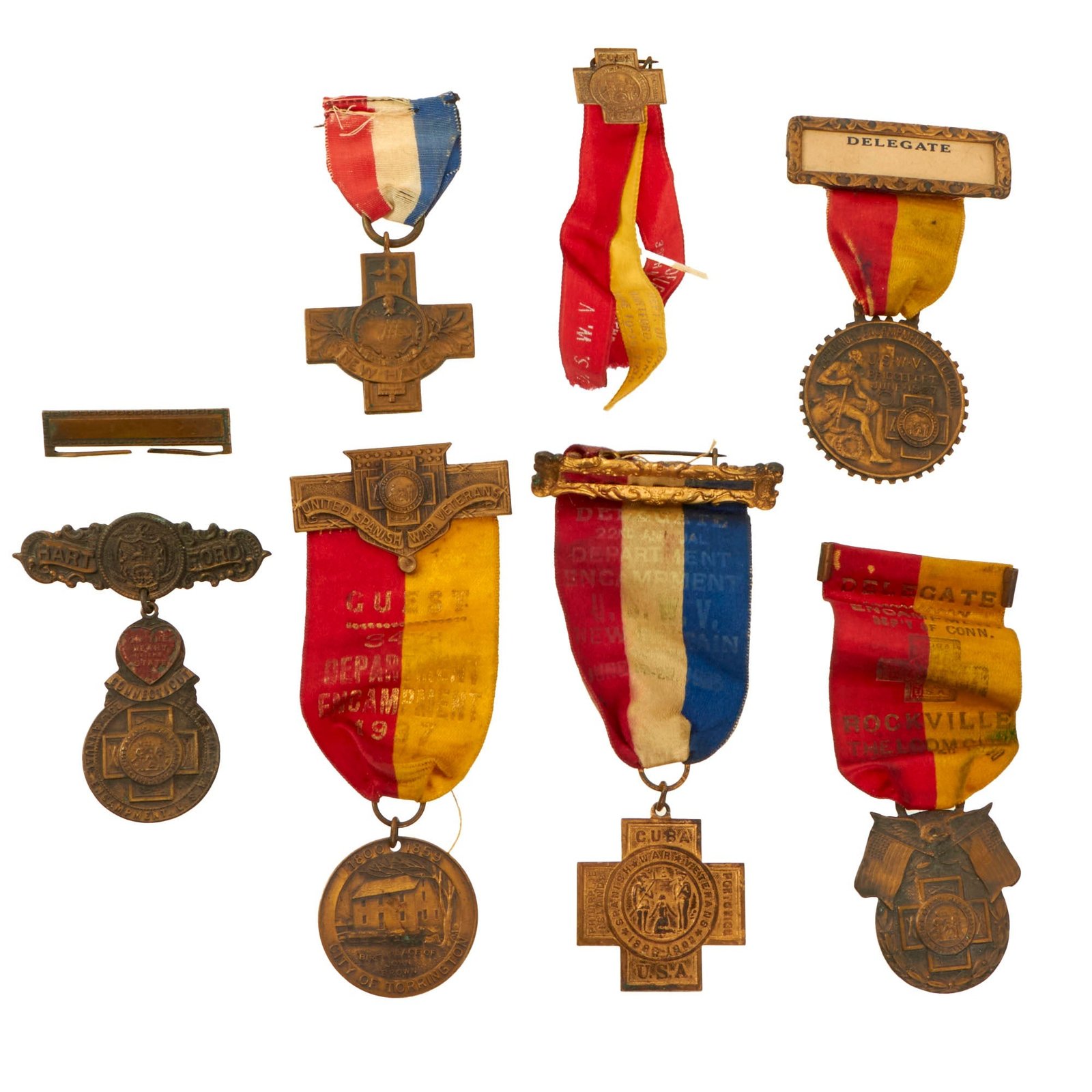 Original U.S. Spanish-American War Veteran’s Medal Group - Seven Medals Total