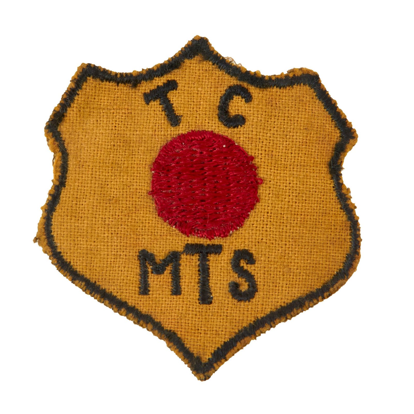 Original U.S. WWII Rare Red Ball Express Sleeve Patch - Theater-Made