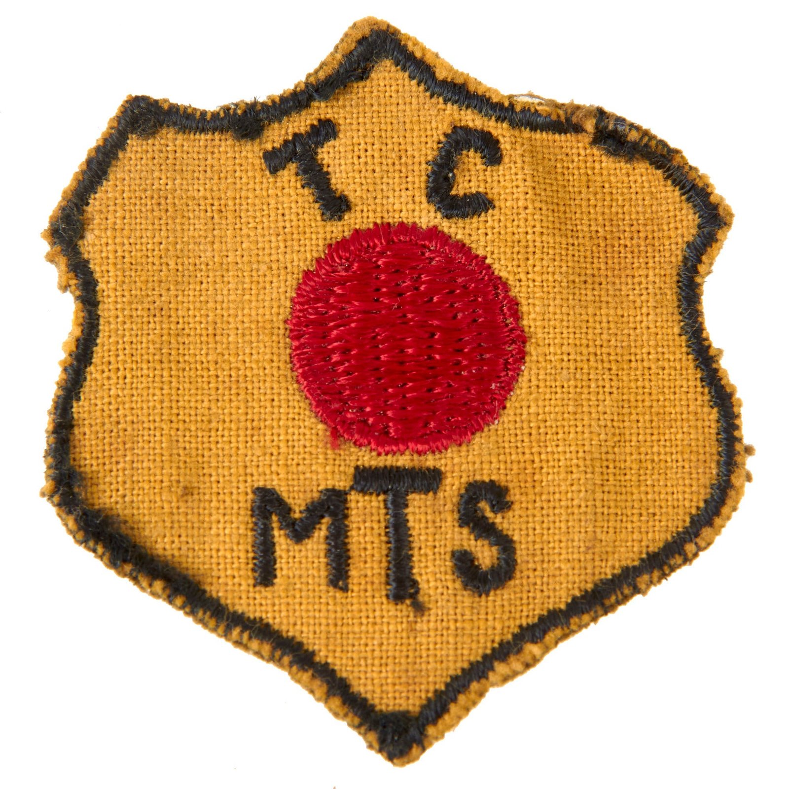 Original U.S. WWII Rare Red Ball Express Sleeve Patch - Theater-Made