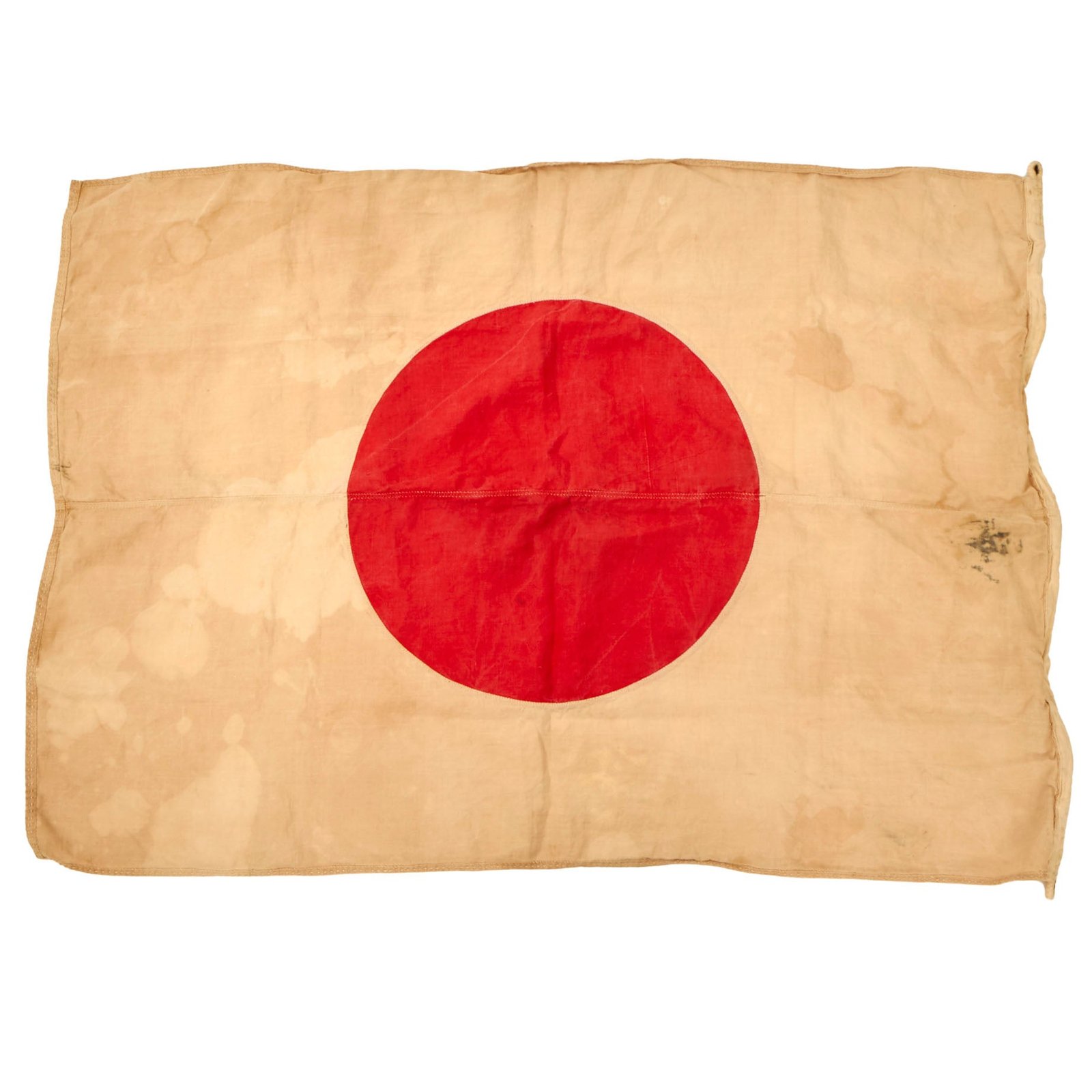 Buy Original WWII Japanese Large Meatball Canvas Multi-Piece National Flag - 33 x 46” | Original Firearms Antique For Sale