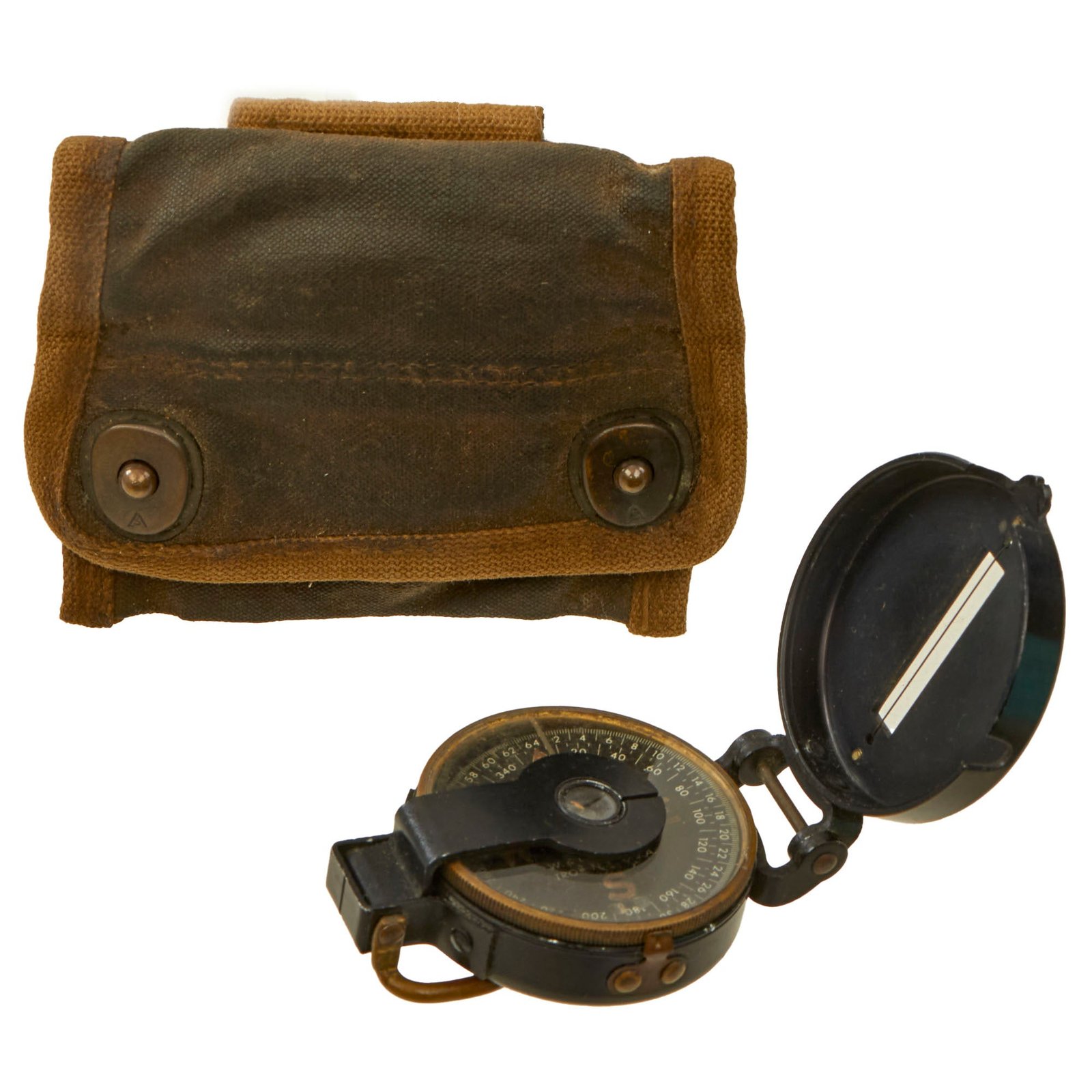 Original U.S. WWII US Army M1938 Lensatic Compass by W.&L.E. Gurley