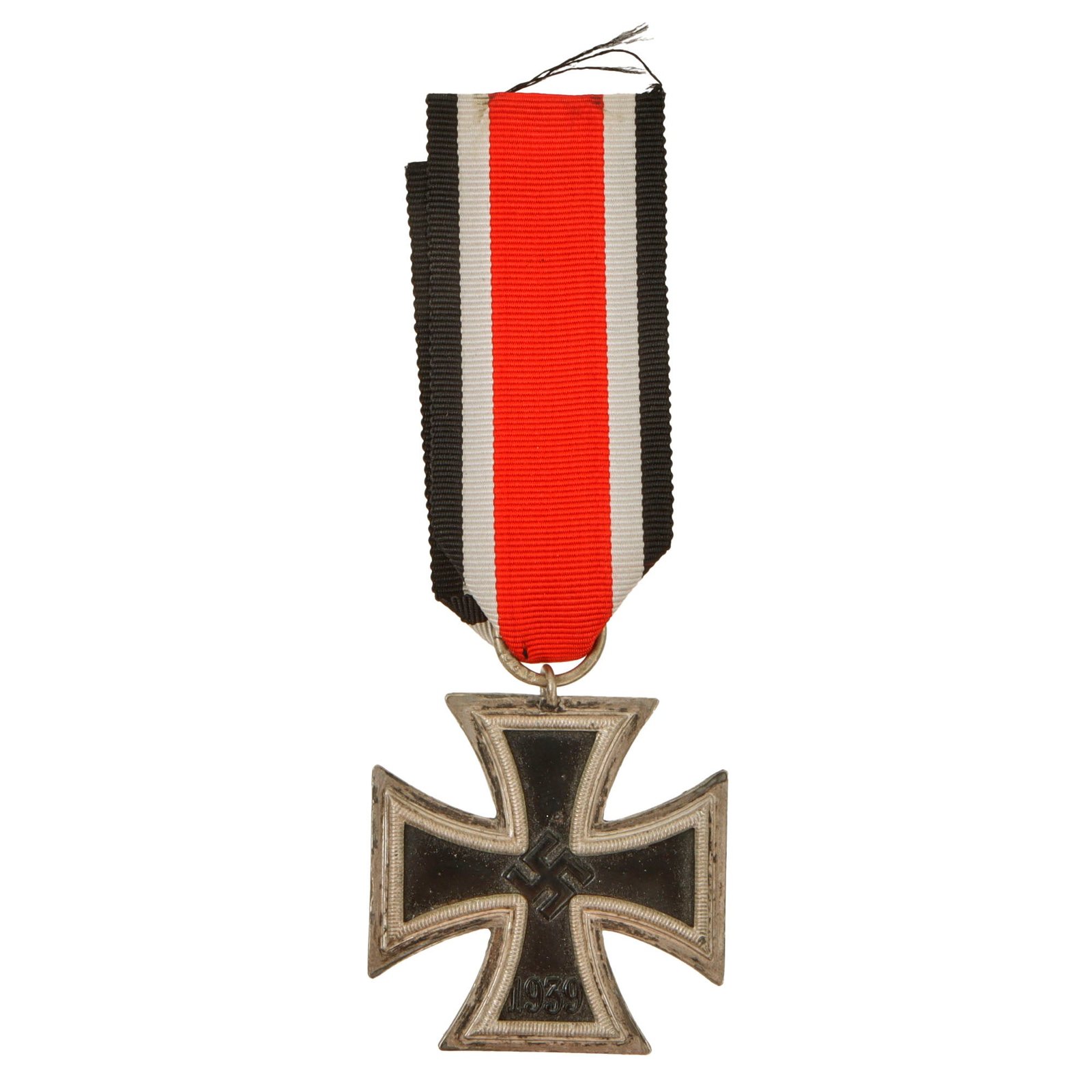 Original German WWII Wehrmacht Iron Cross 2nd Class 1939 by Franz Petzl of Vienna with Ribbon - EKII