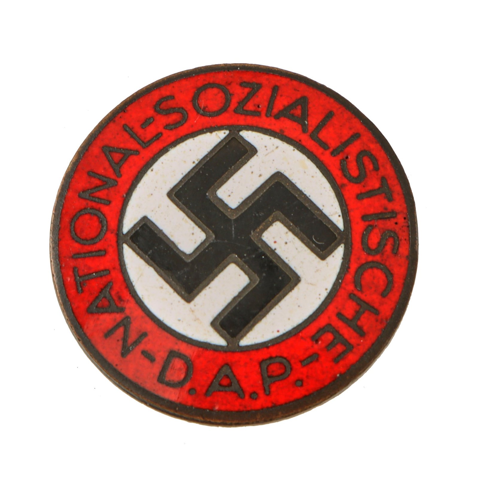 Original German WWII NSDAP Party Enamel Membership Badge Pin by Kerbach & Israel - RZM M1/42