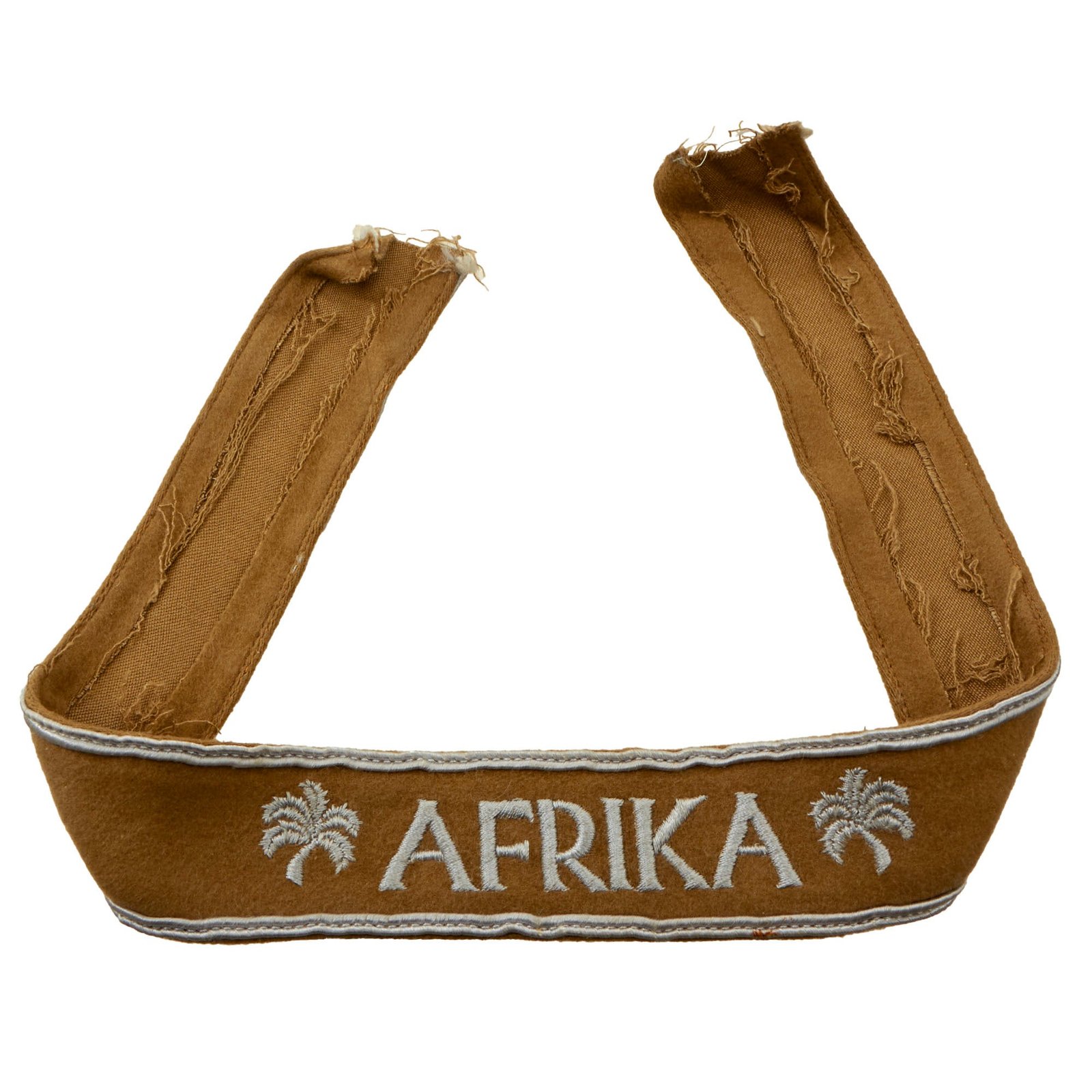 Original German WWII Deutsches Afrikakorps DAK 1943 Campaign Award Cuff Title - AFRIKA