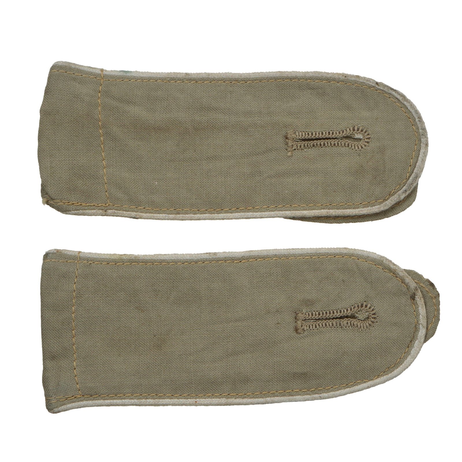 Original German WWII Luftwaffe Division Hermann Göring DAK Tropical Enlisted Shoulderboards - Matched Pair